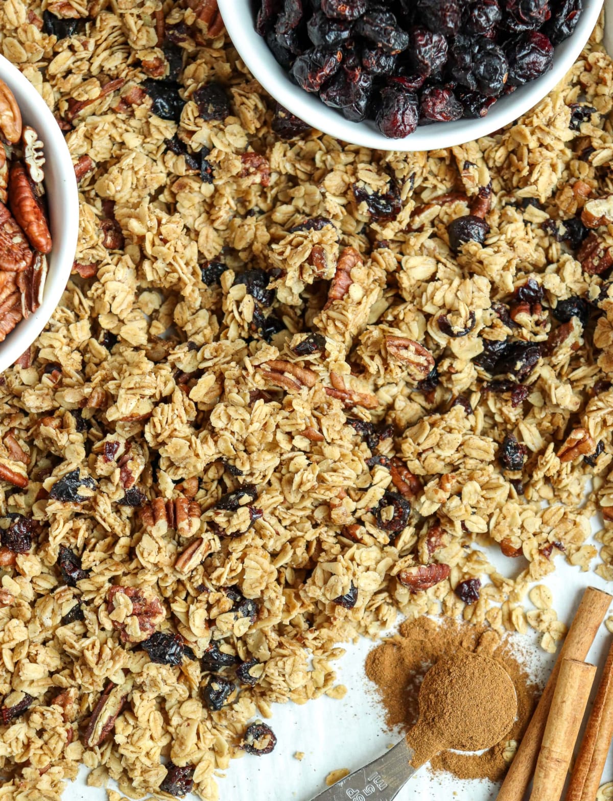 Cinnamon Cranberry Pecan Granola