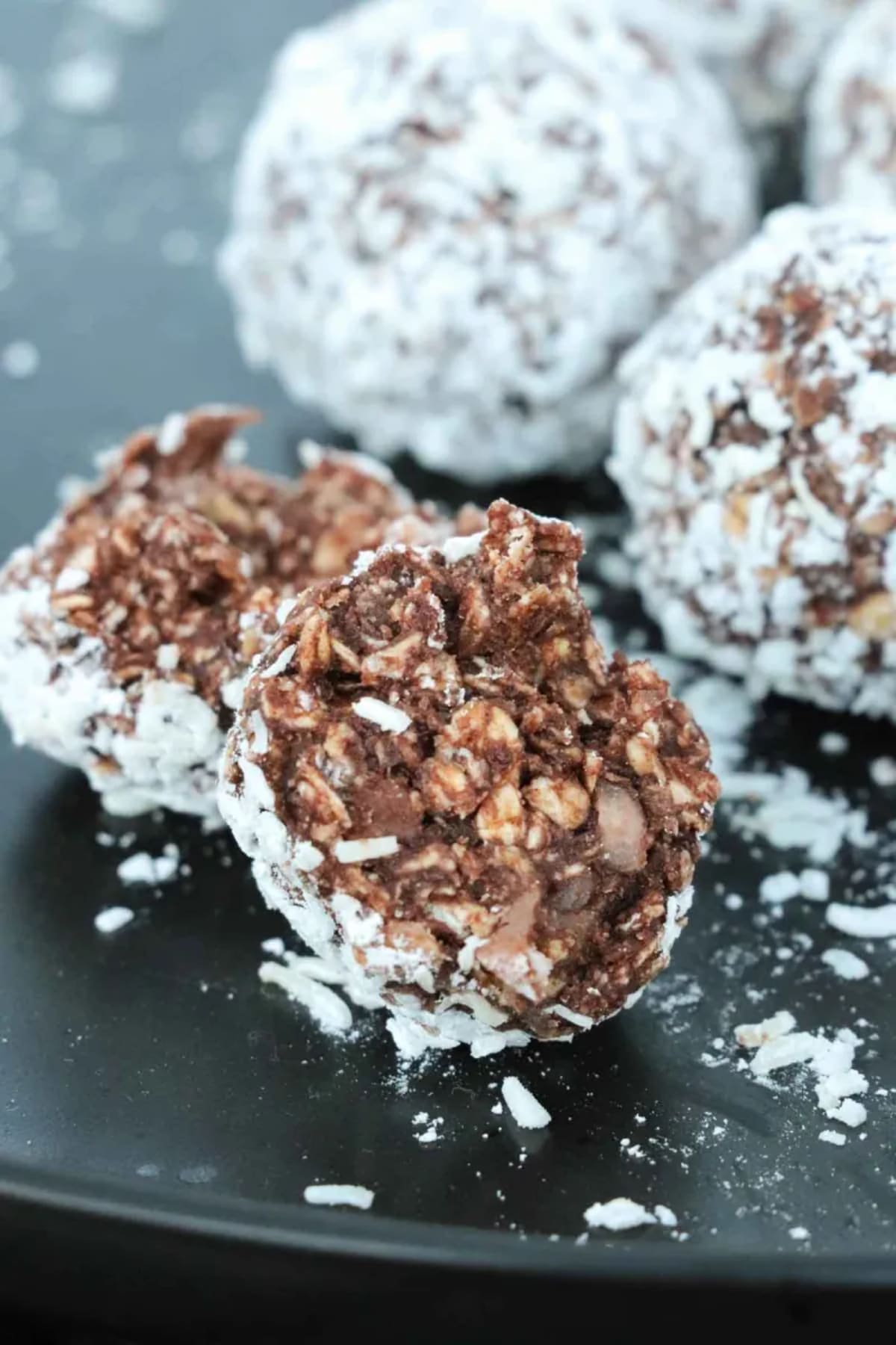 No Bake Cookies with Chocolate, Coconut, and Oats