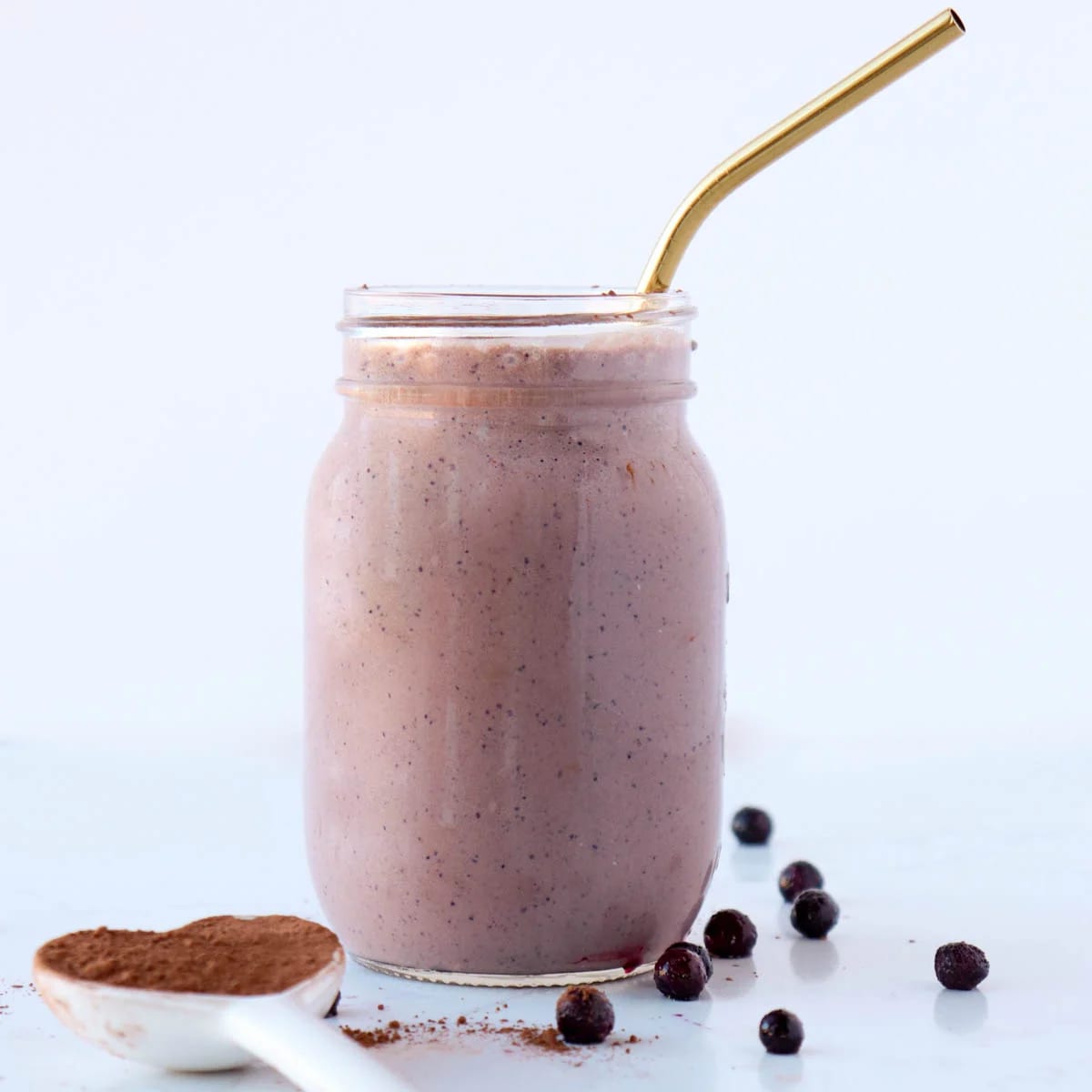 Cocoa Blueberry Smoothie