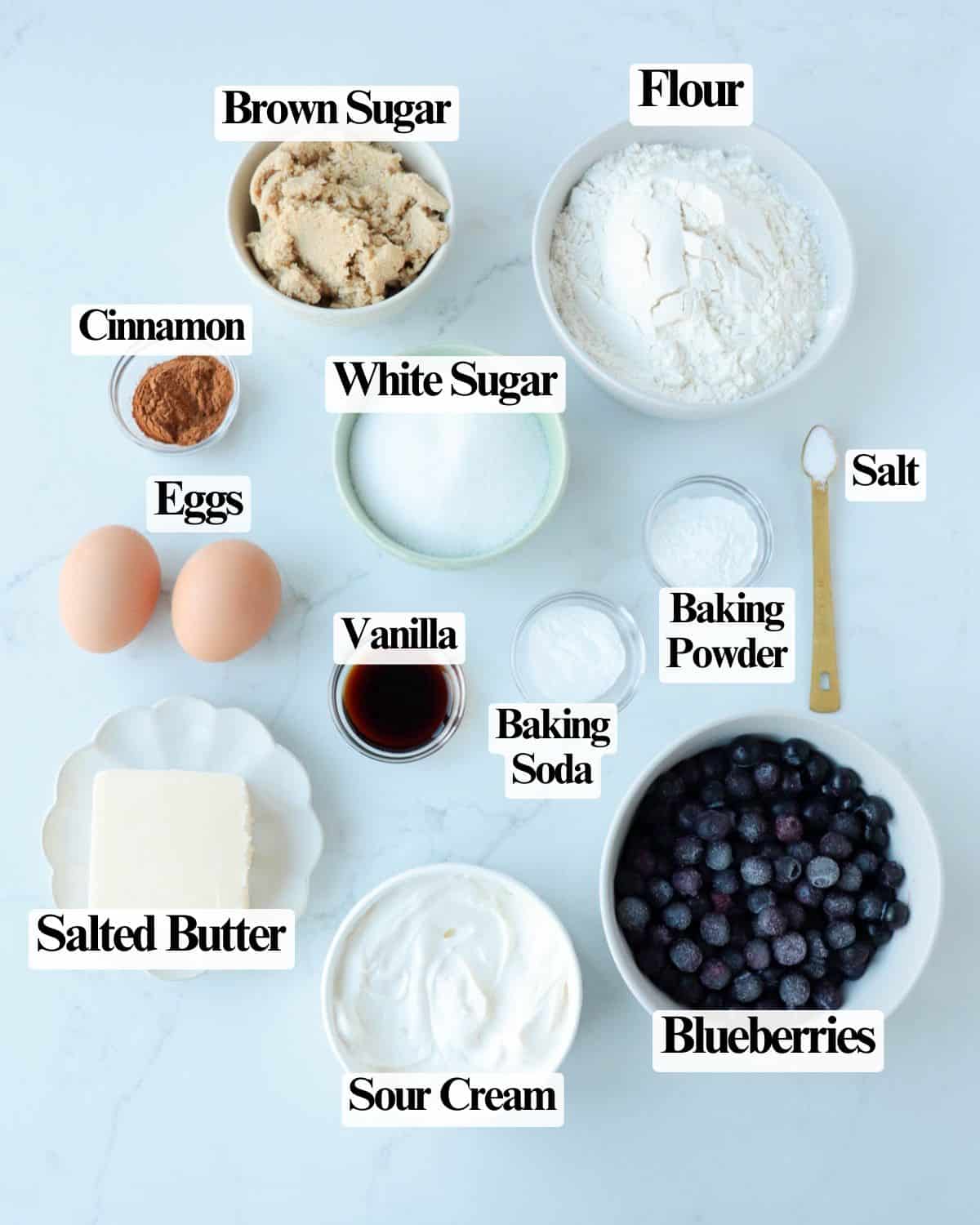 Blueberry Sour Cream Coffee Cake