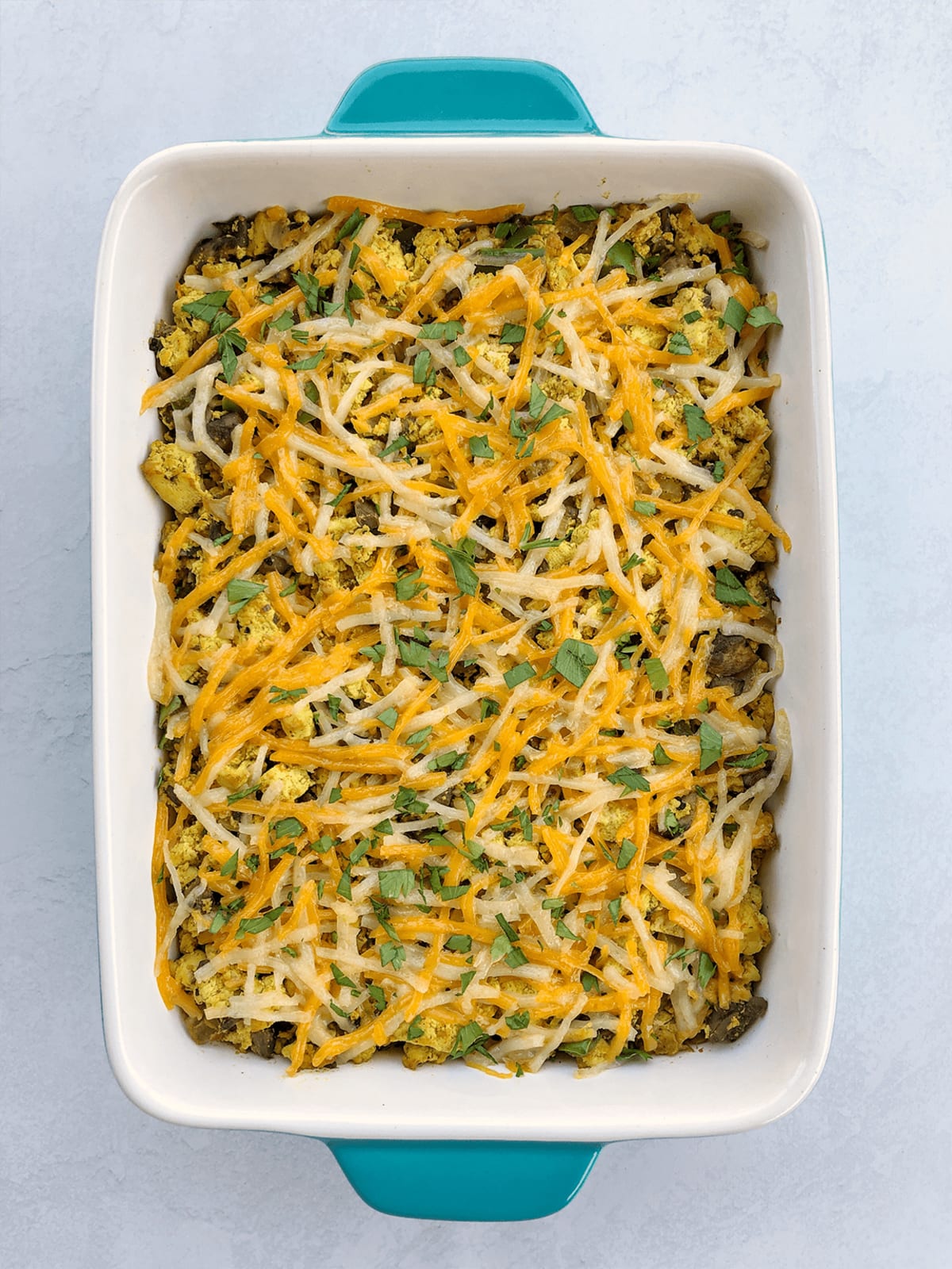 Tofu Scramble Tater Tot Casserole