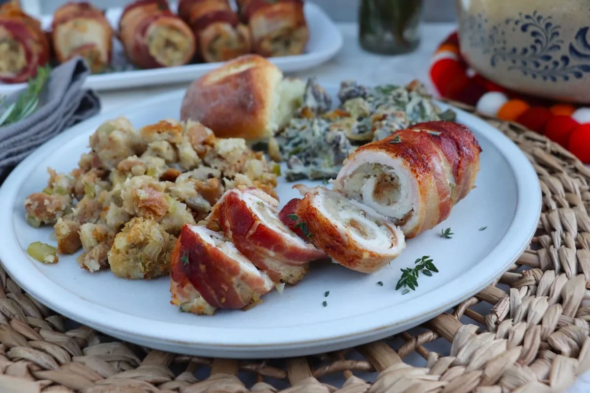 Bacon Wrapped Stuffed Turkey
