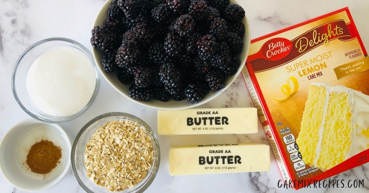 Blackberry Dump Cake