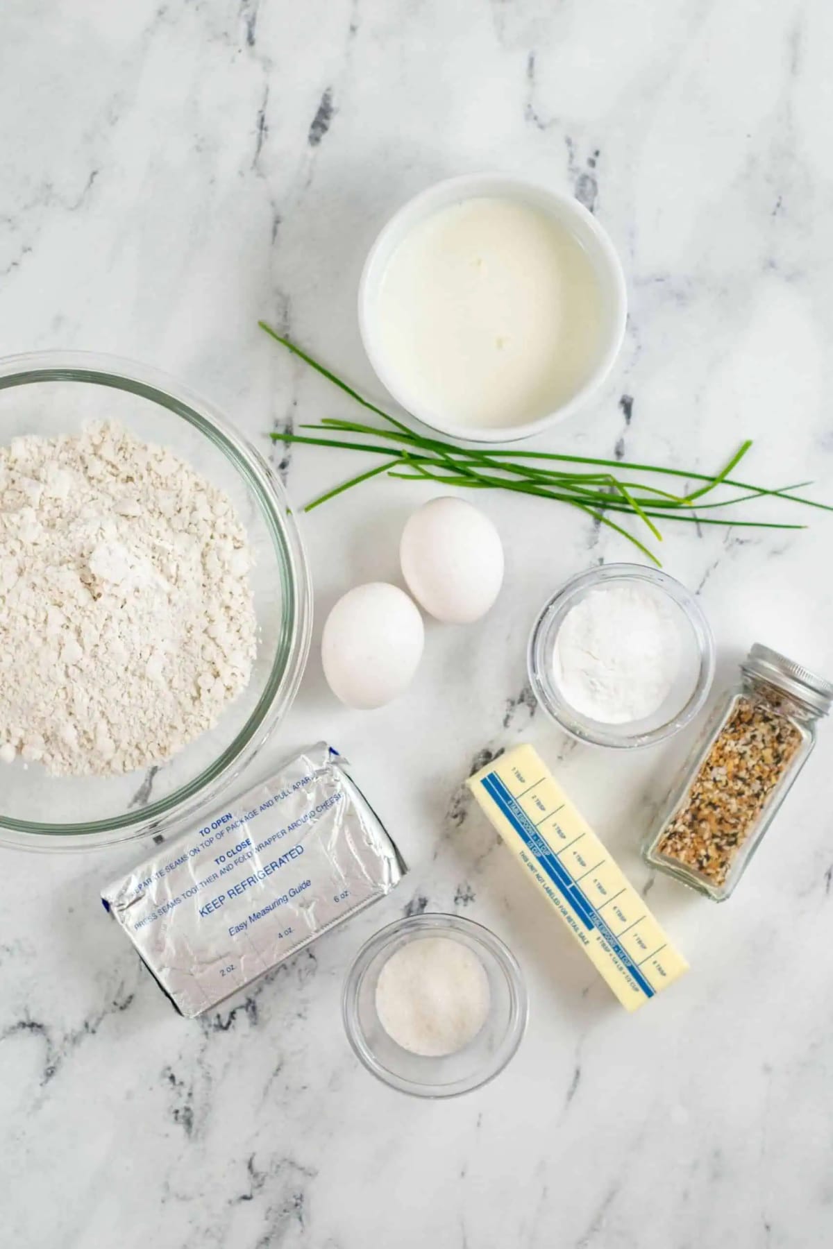 Everything Cream Cheese Scones