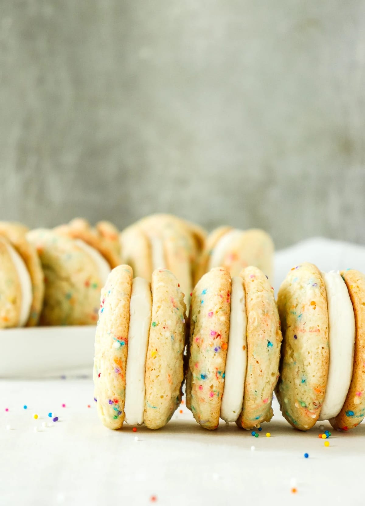 Birthday Cake Sandwich Cookies