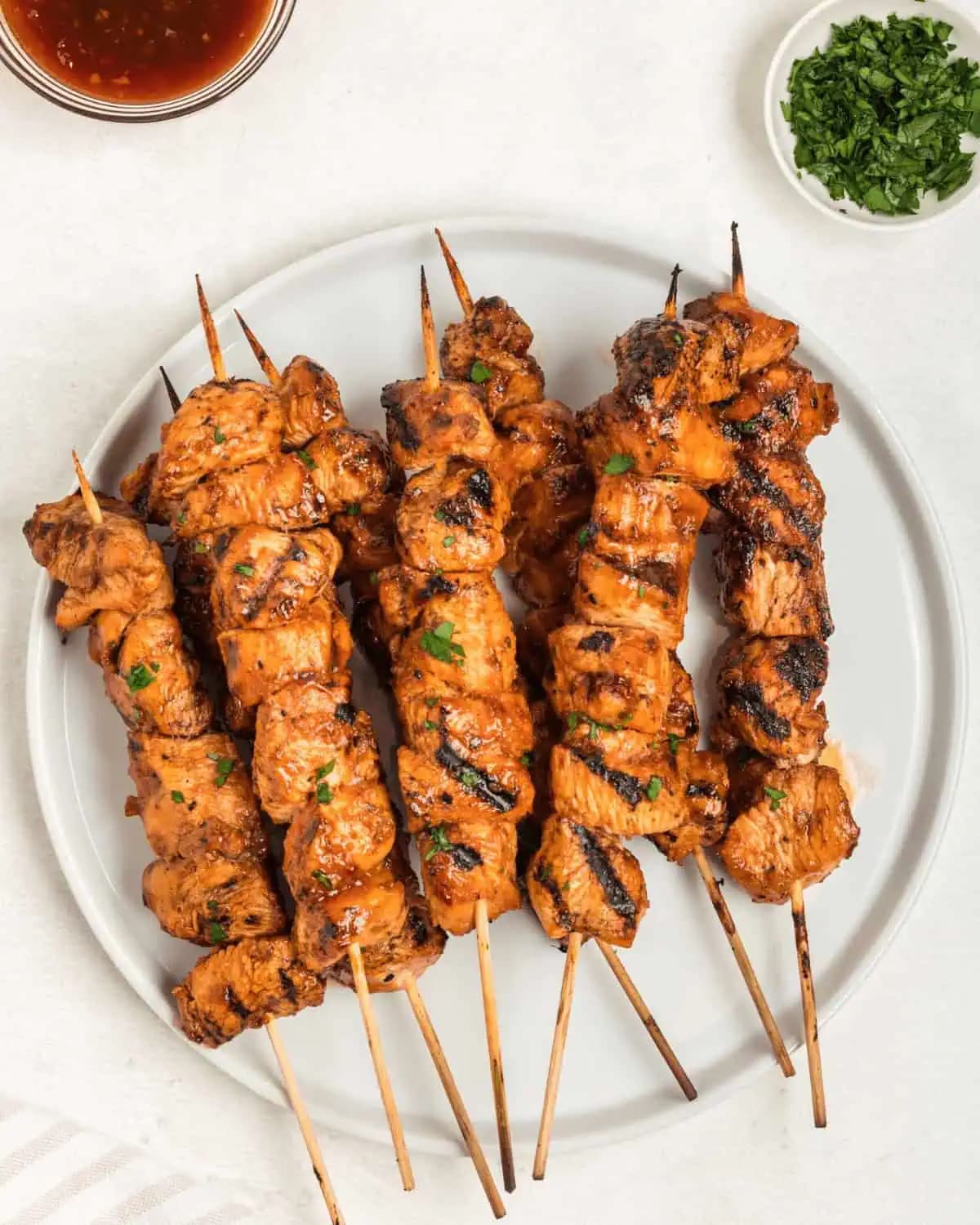 Sticky Chicken on a Stick