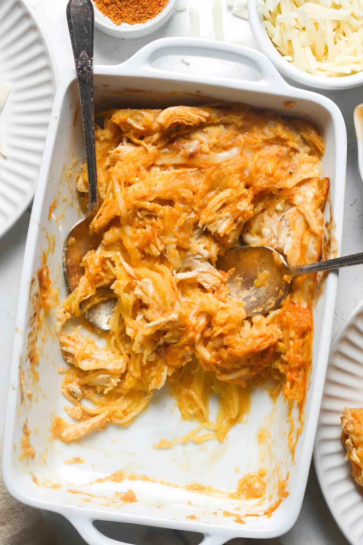 Buffalo Chicken Spaghetti Squash