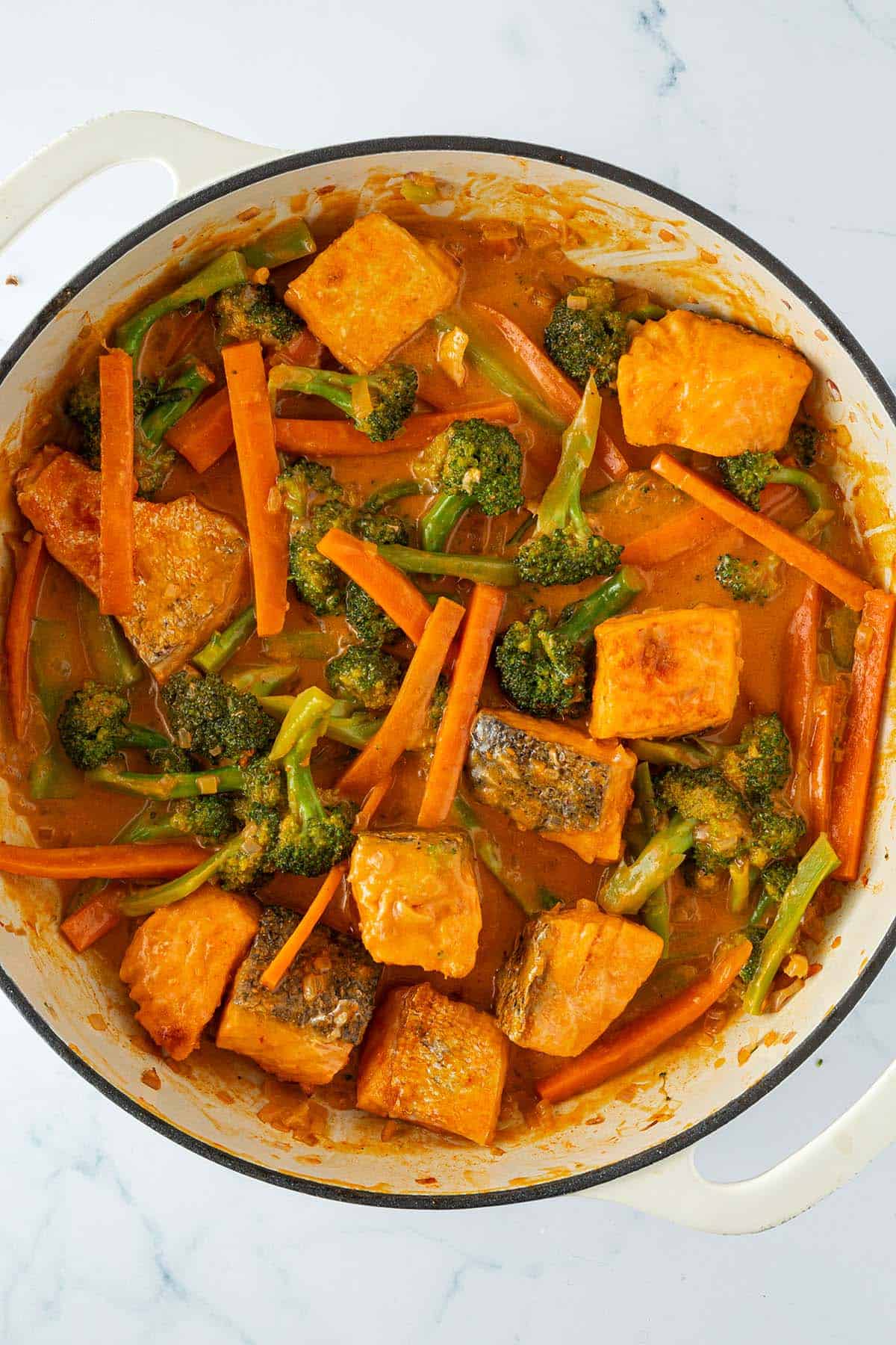 Thai Salmon Curry with Coconut Milk