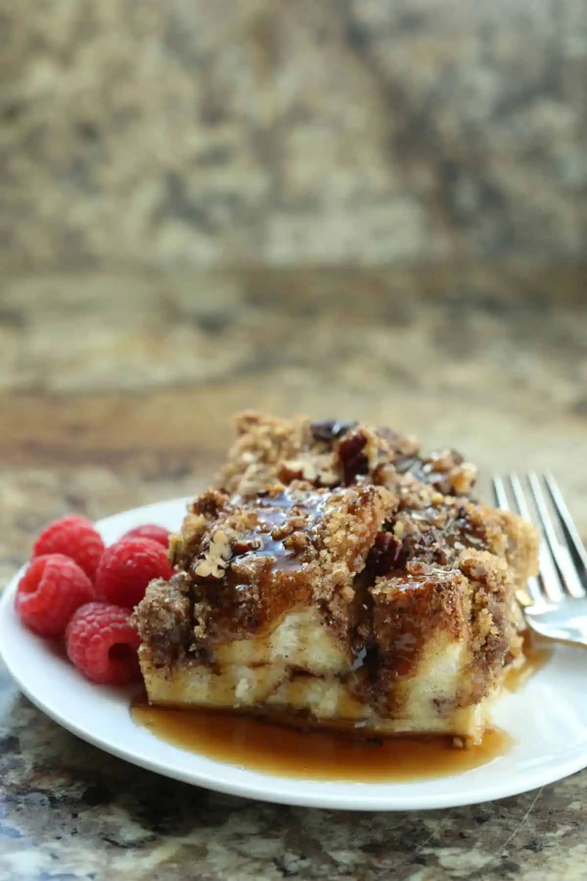 Cinnamon Roll French Toast Bake with Streusel Topping