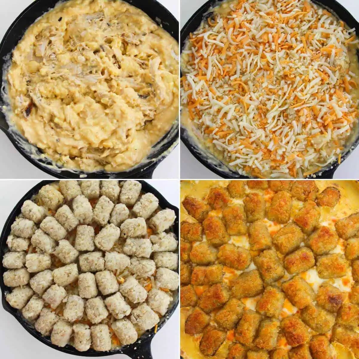 Chicken Bacon Ranch Tater Tot Casserole