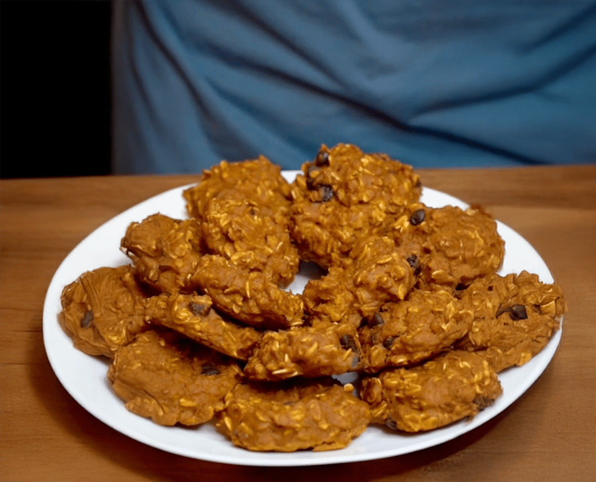 High Protein Pumpkin Chocolate Chip Cookies