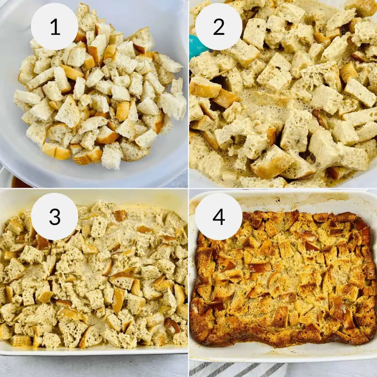 Bread Pudding with Vanilla Sauce