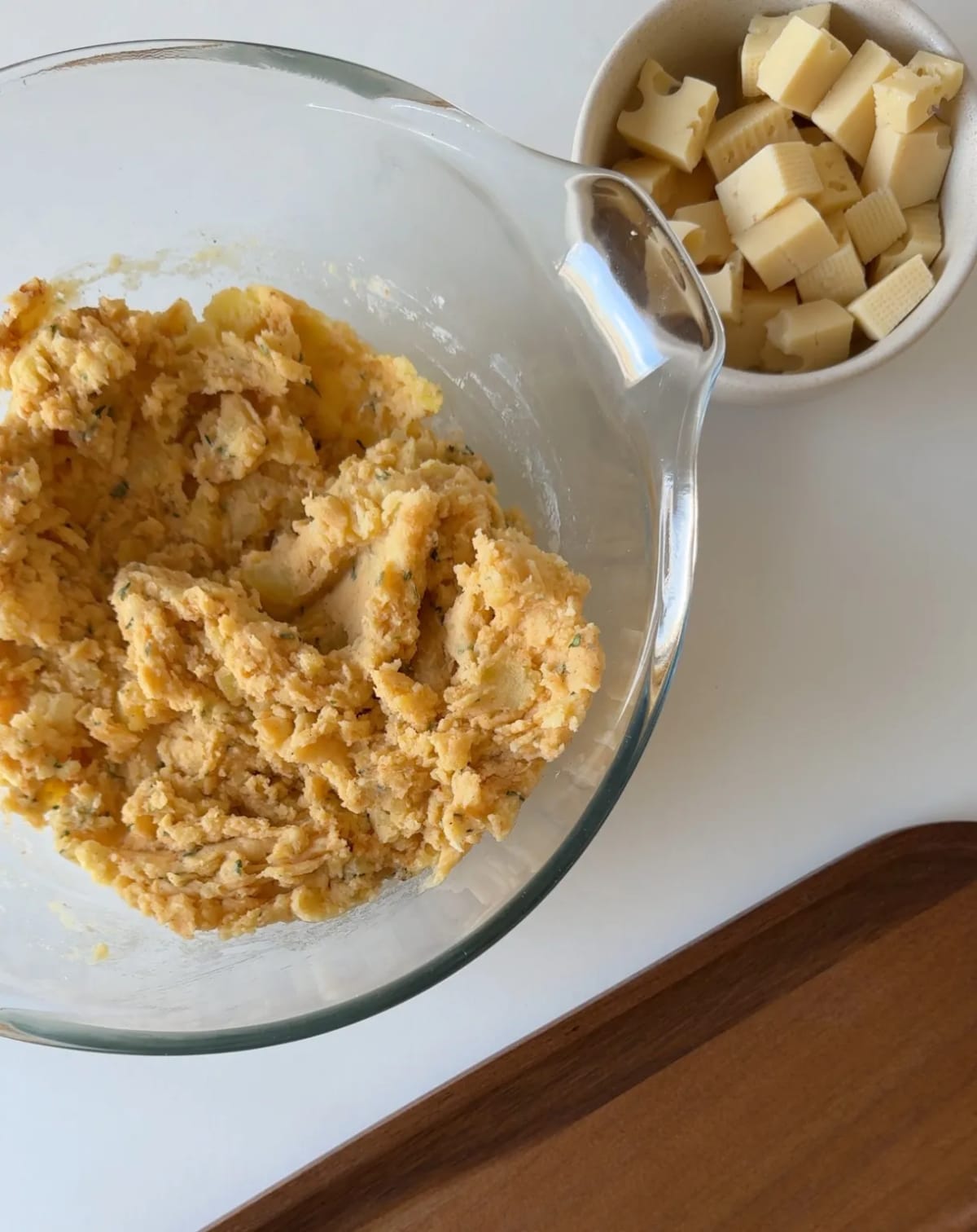 Cheese Stuffed Garlic Parm Potato Balls