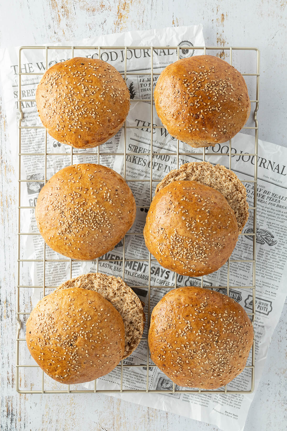 Whole Wheat Burger Buns