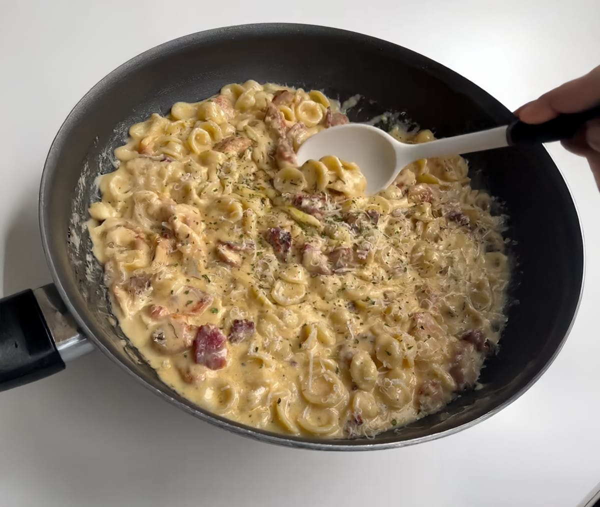Chicken Bacon Ranch Orecchiette Pasta