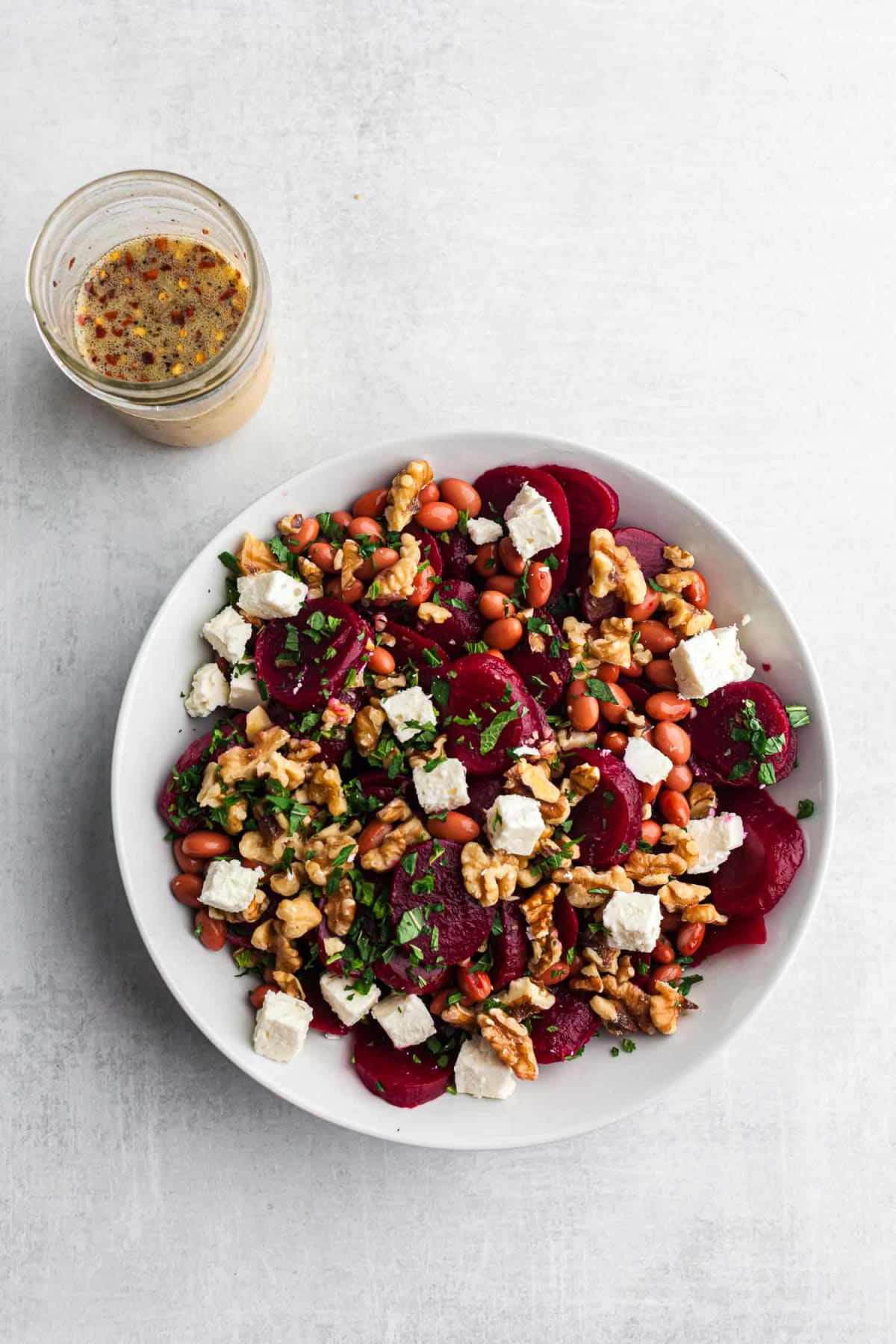 Beet Salad with Feta and Walnuts