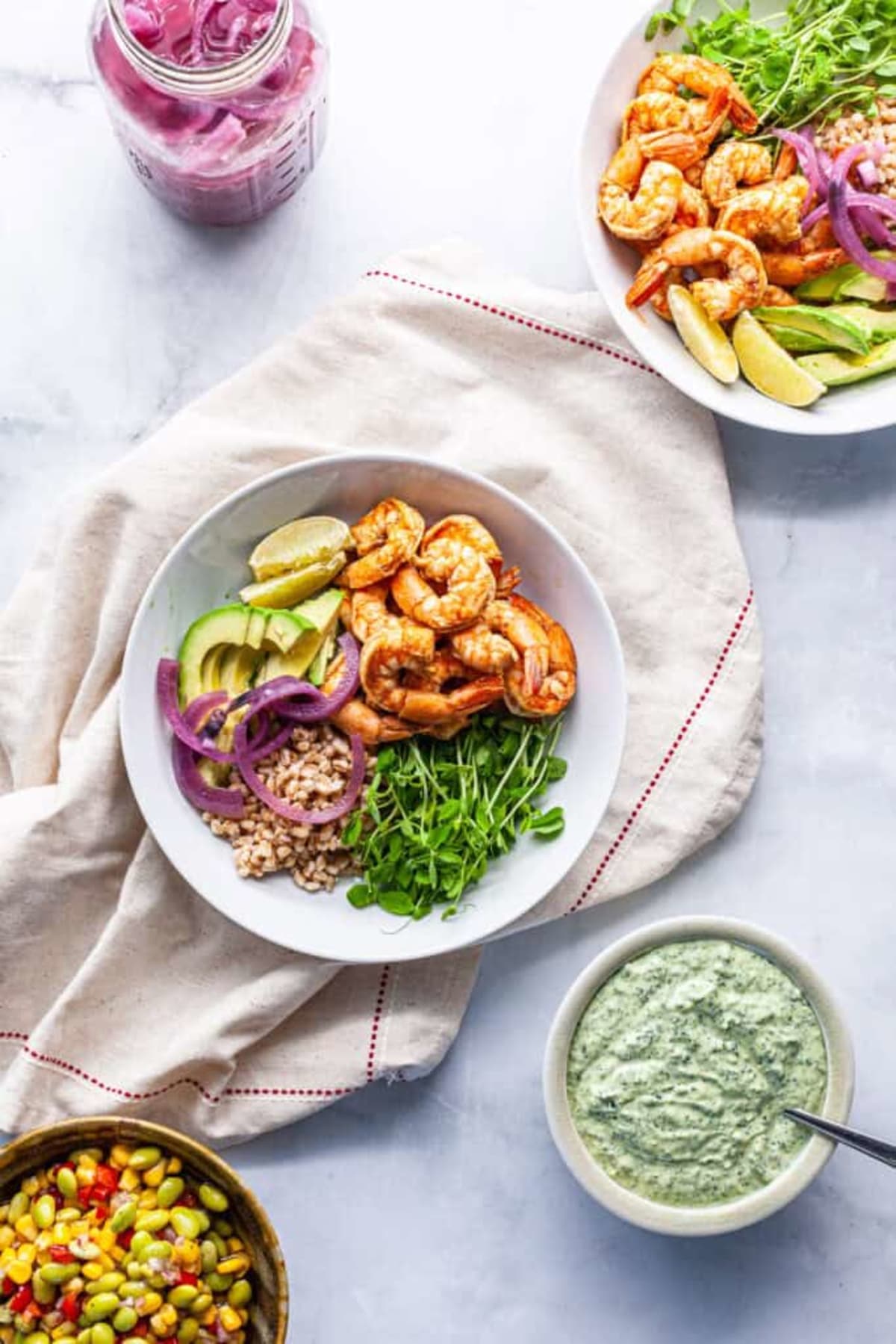 Baja Shrimp Bowl (Grain Bowl Salad)