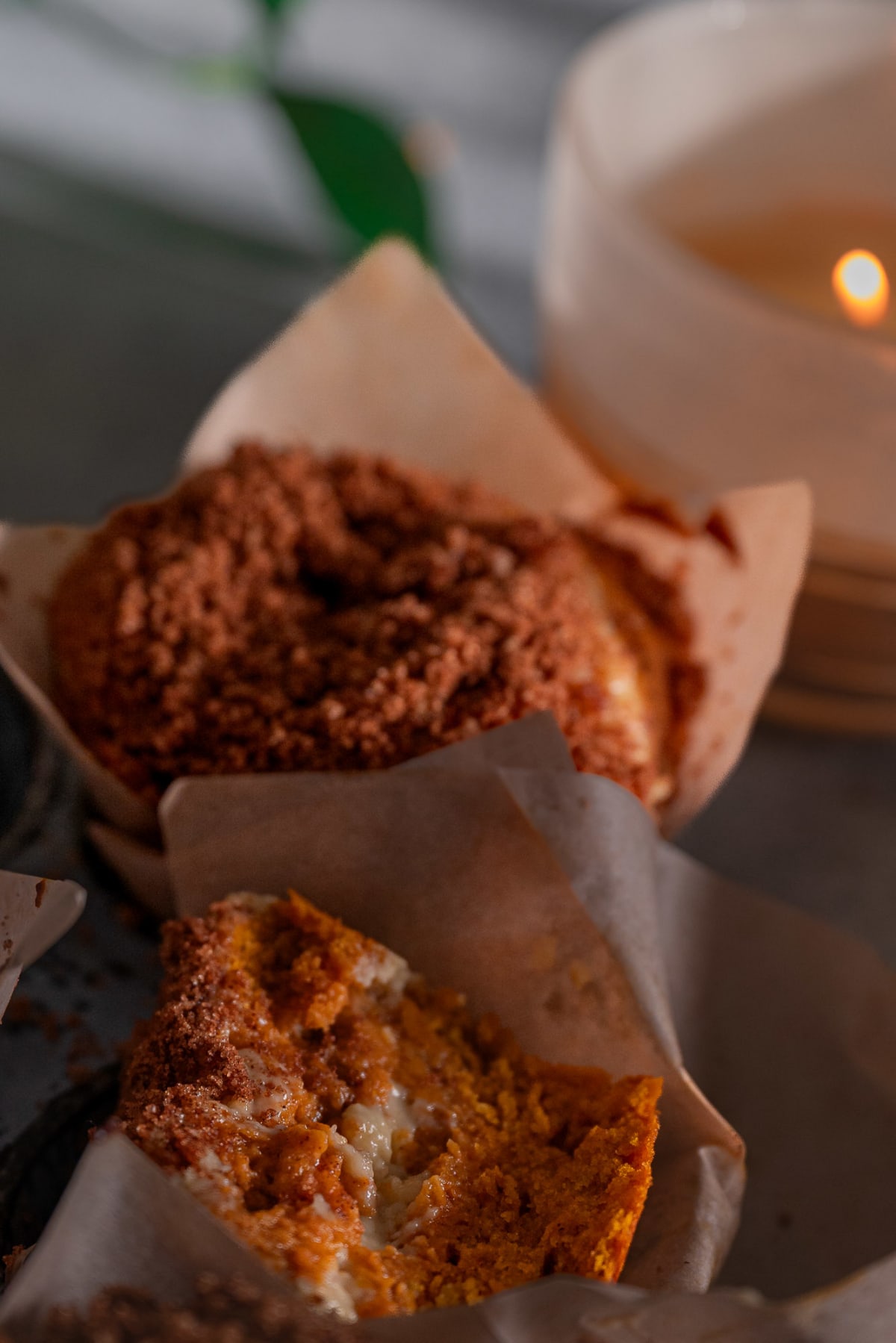Bakery-Style Pumpkin Cream Cheese Muffins