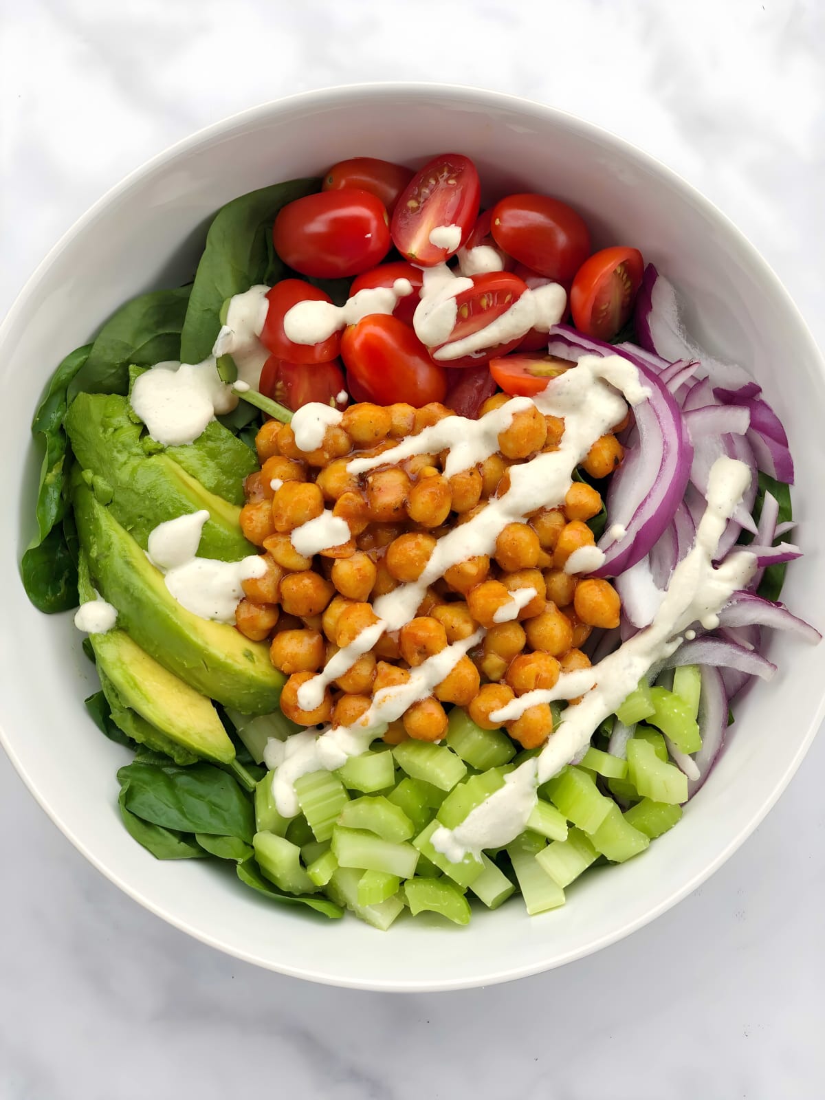 Buffalo Chickpea Salad