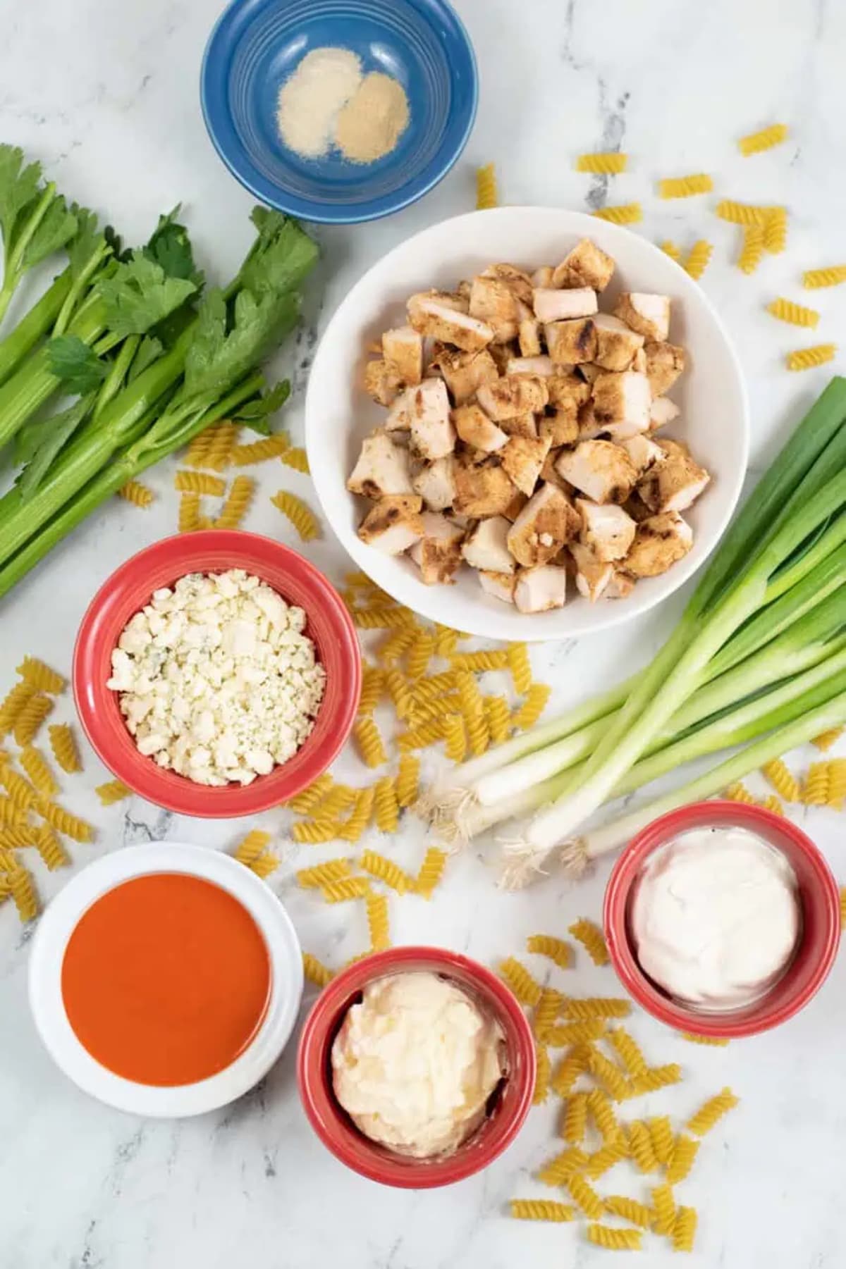 Buffalo Chicken Pasta Salad