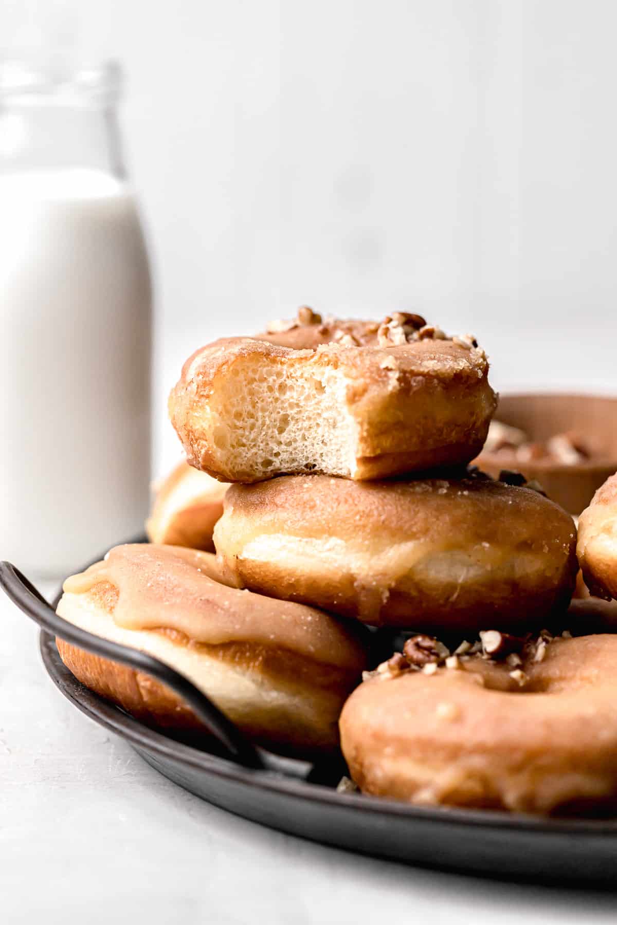 Maple Glazed Brioche Donuts