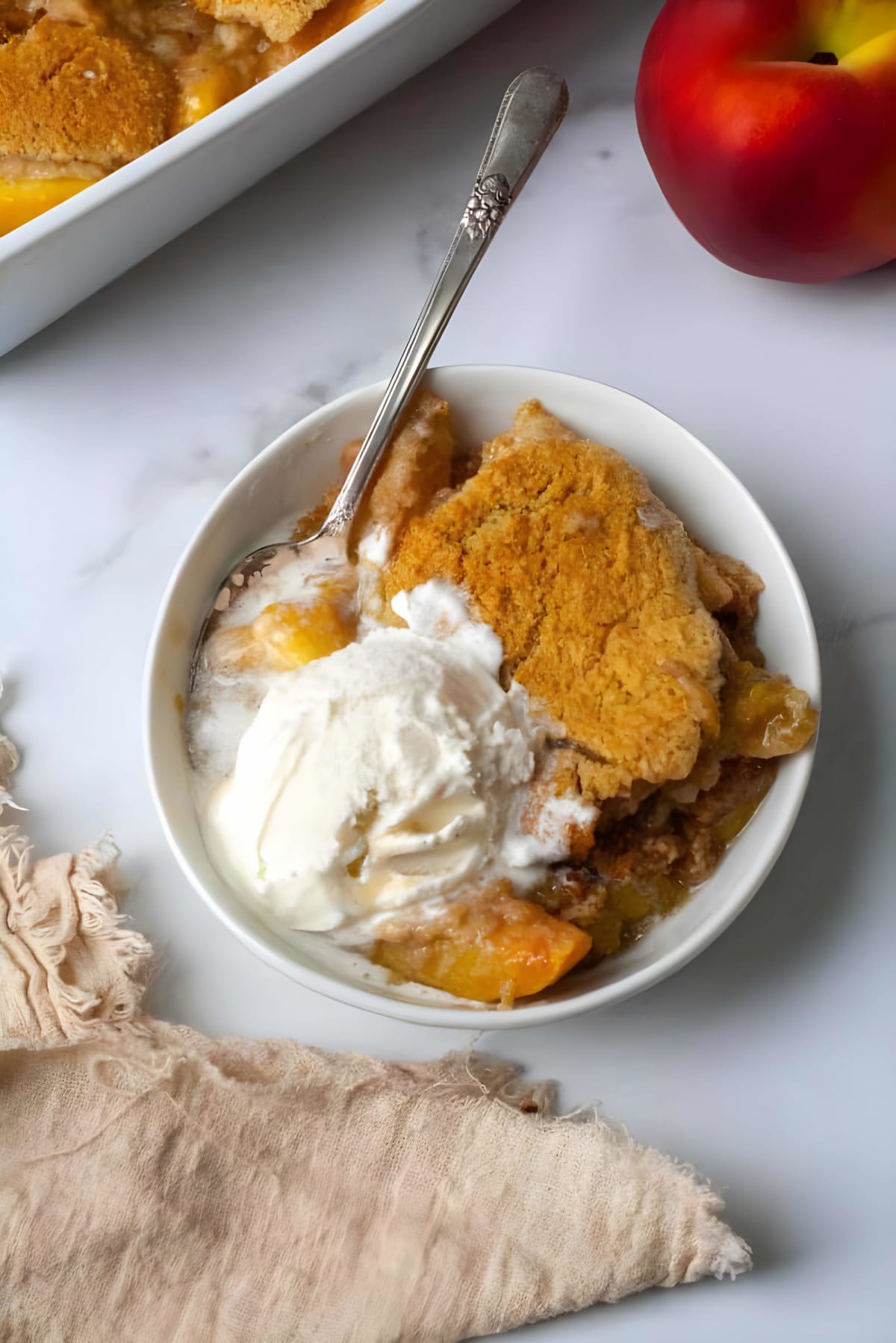 Paleo Vegan Peach Cobbler