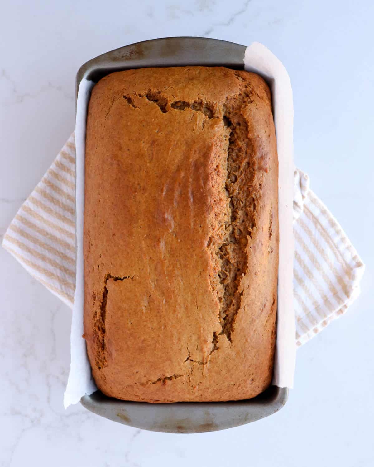 Moist Pumpkin Bread with Vanilla Glaze