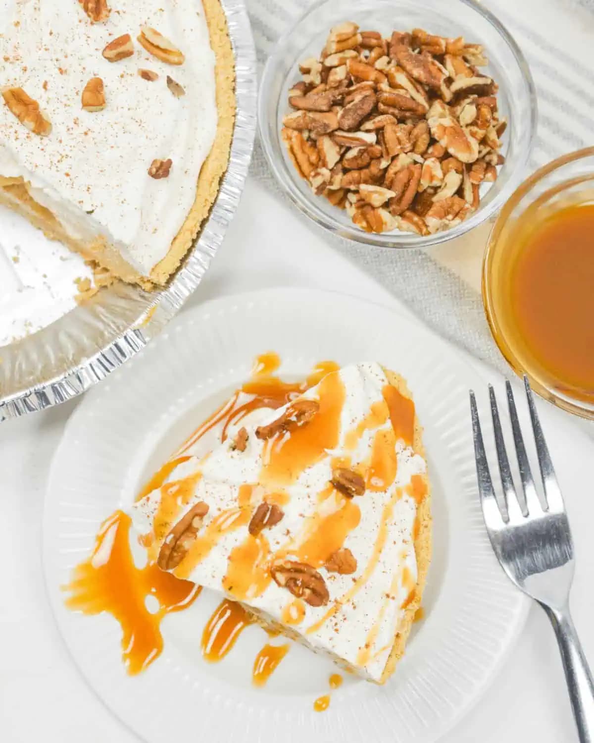 No Bake Butterscotch Cinnamon Pie