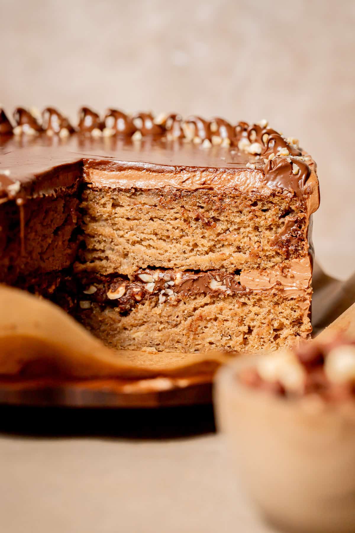 Banana Nutella Cake