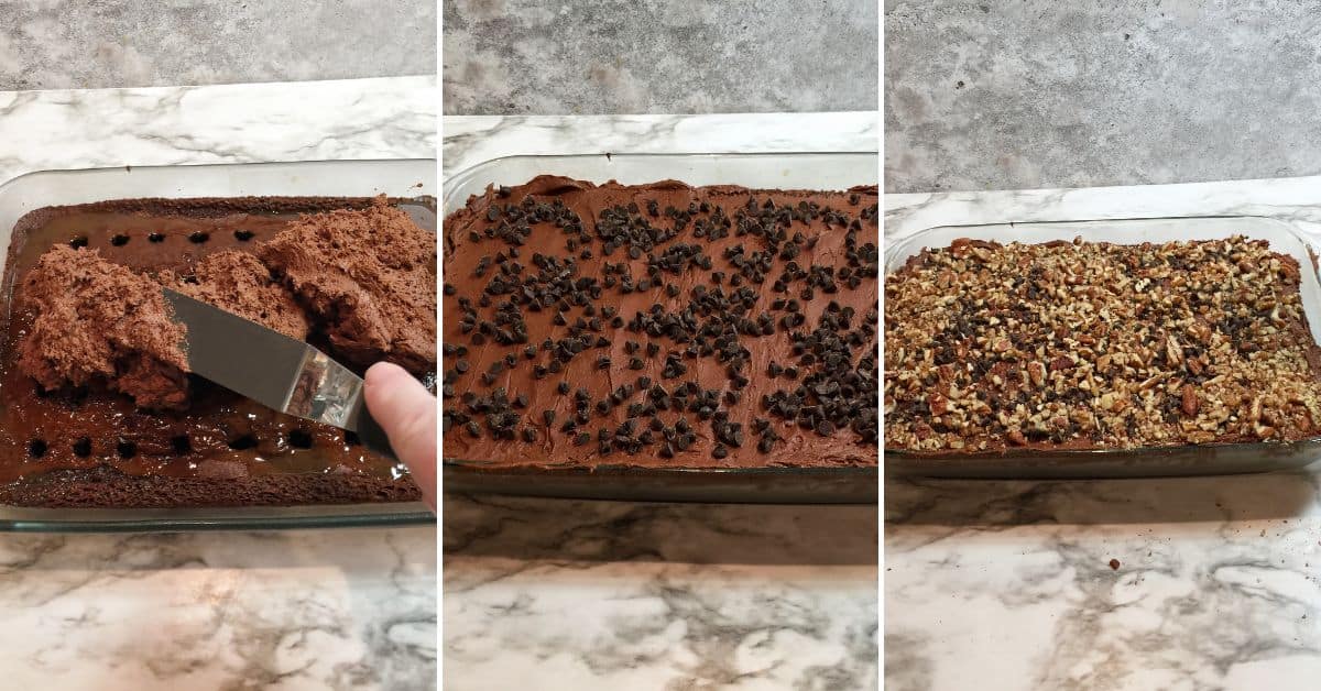 Chocolate Caramel Poke Cake