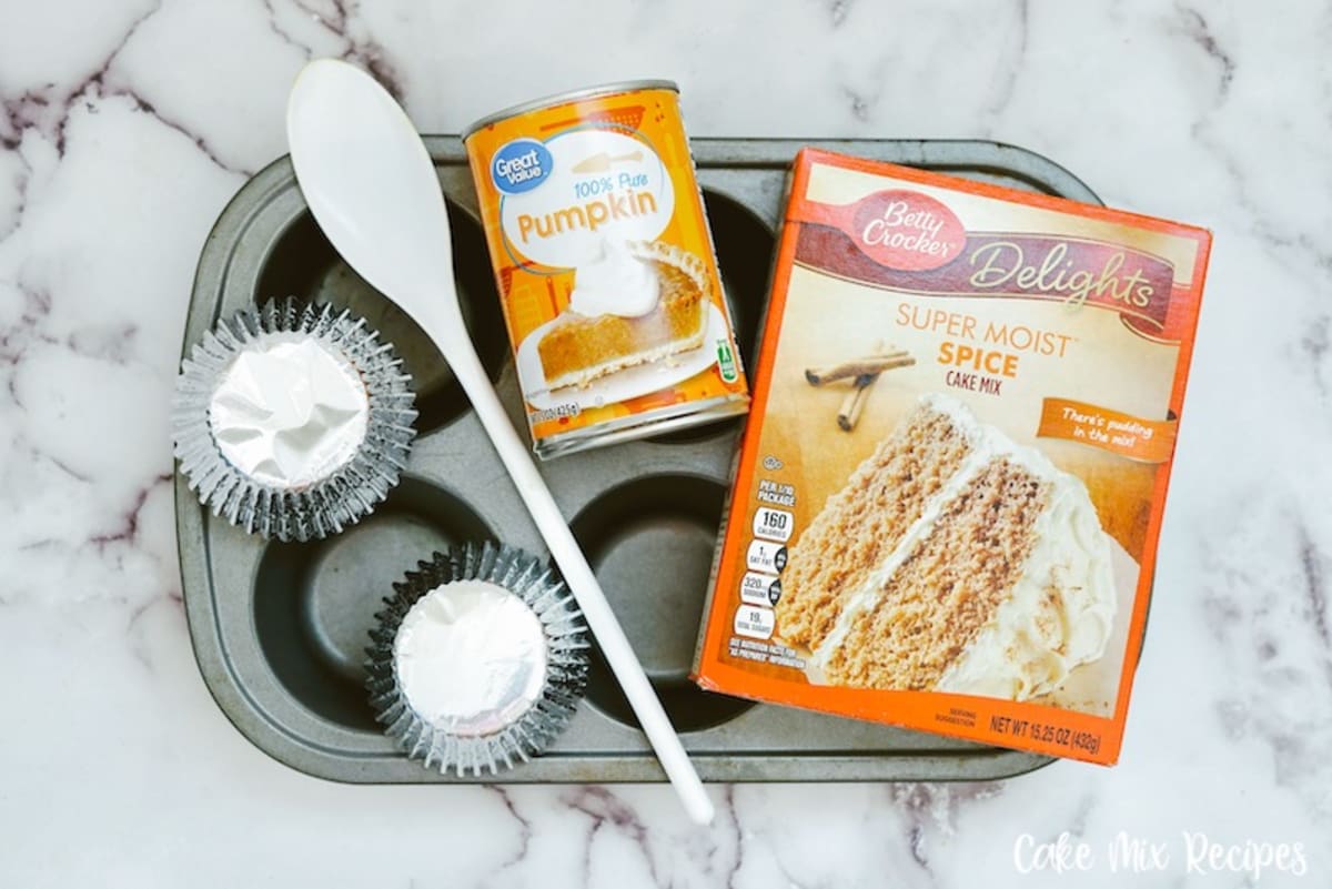 2 Ingredient Pumpkin Muffins