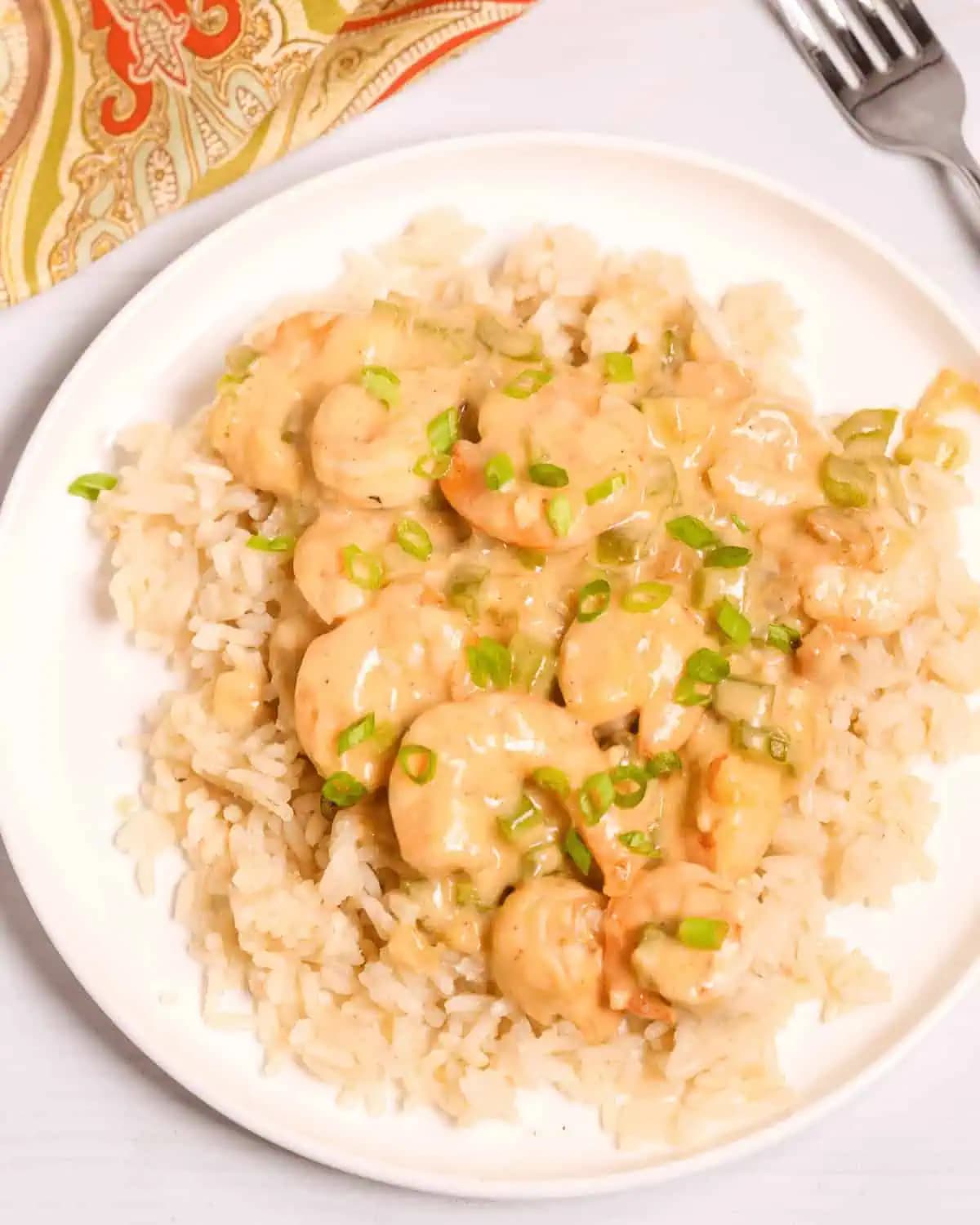 Creamy Garlic Shrimp and Rice