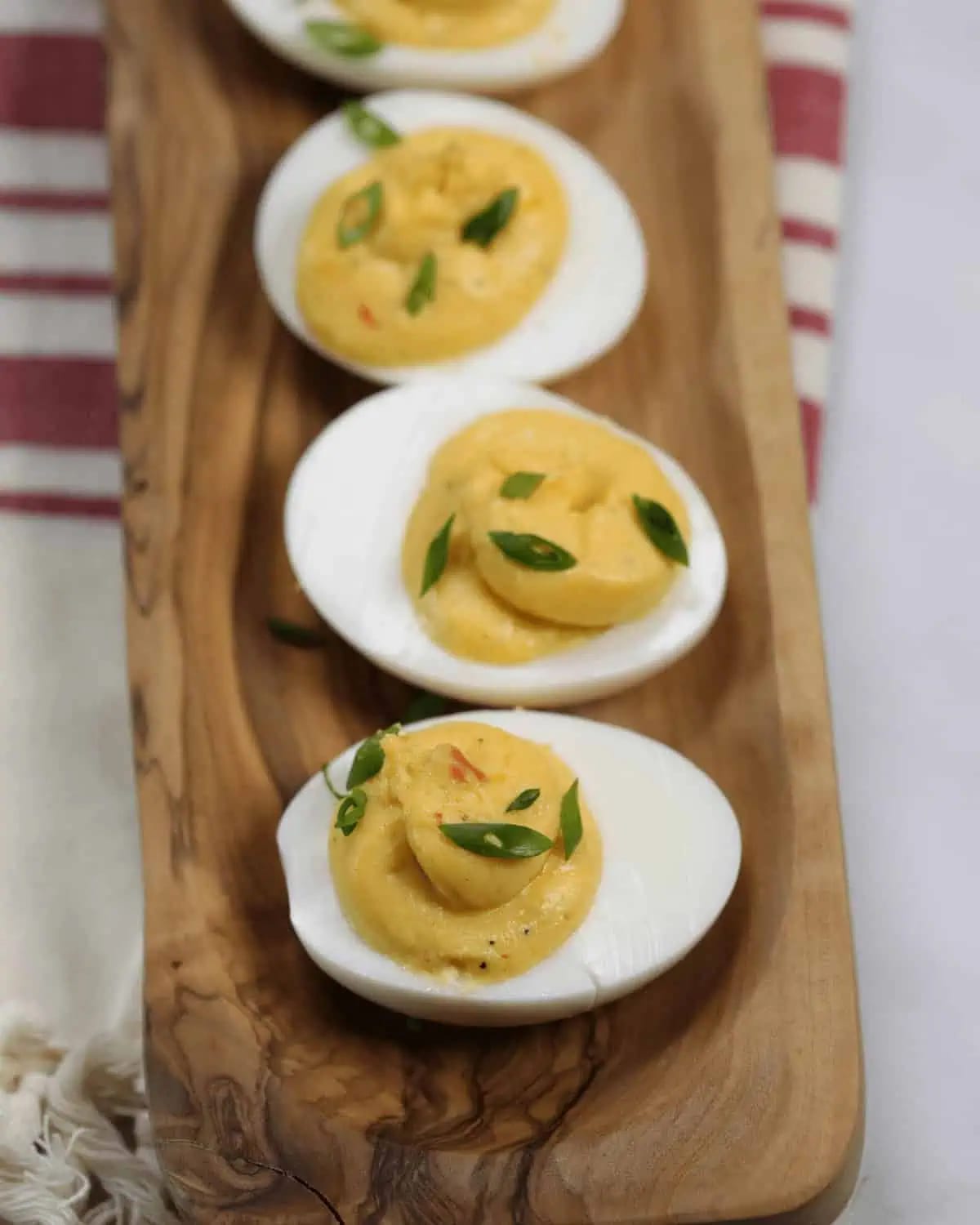 Sriracha Spicy Deviled Eggs