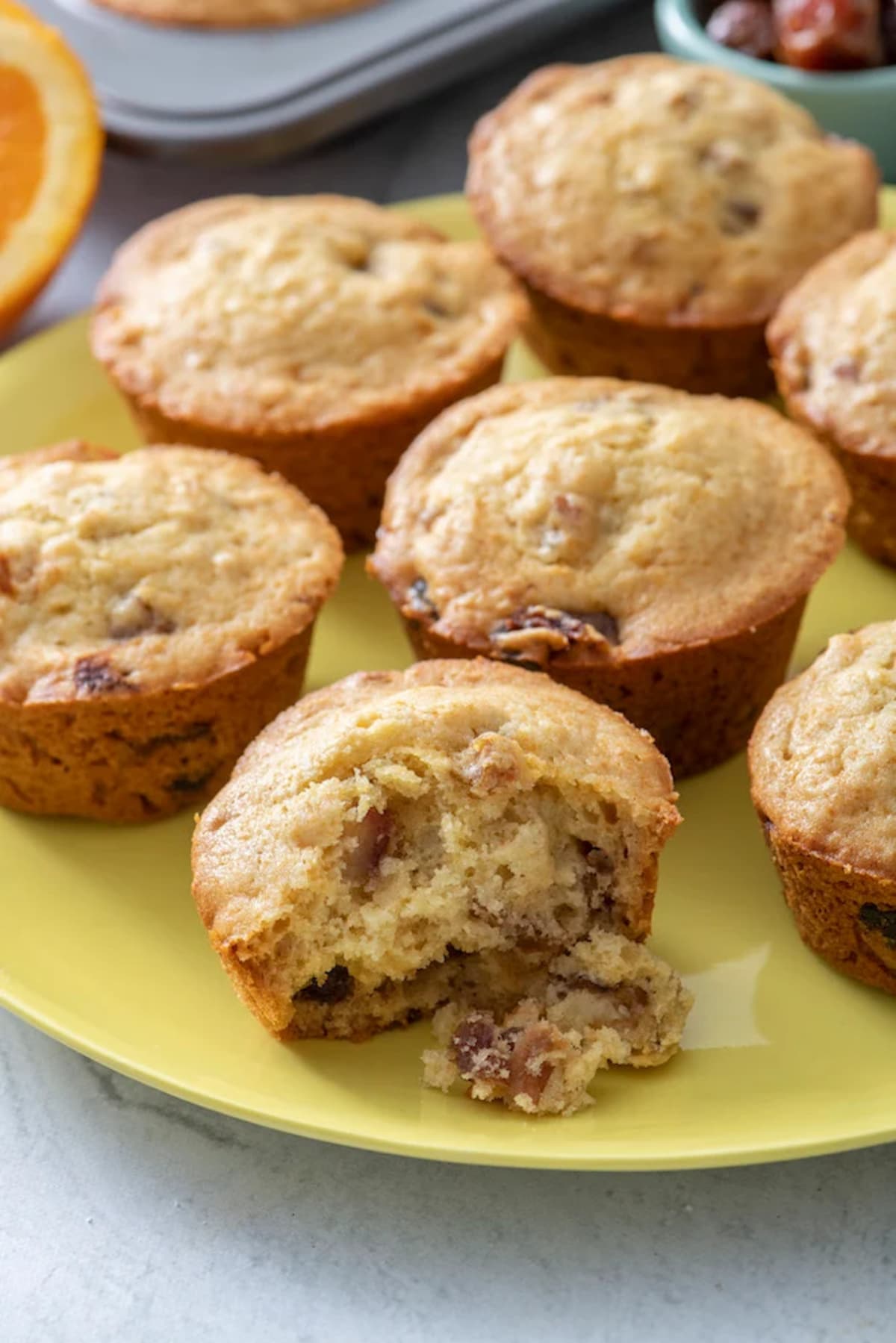 Orange Date Muffins