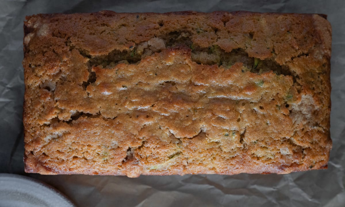 Zucchini Bread with Cinnamon, Cardamom, and Orange Zest