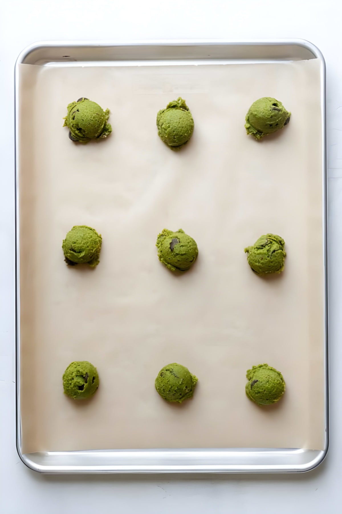 Matcha Chocolate Chip Cookies