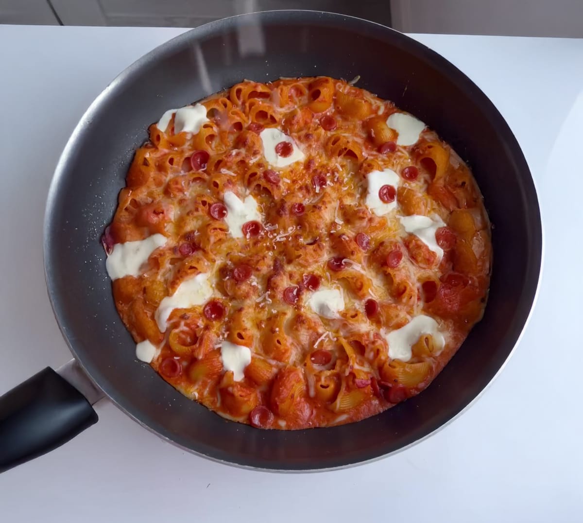 Pepperoni Chicken Parm Pasta Shells