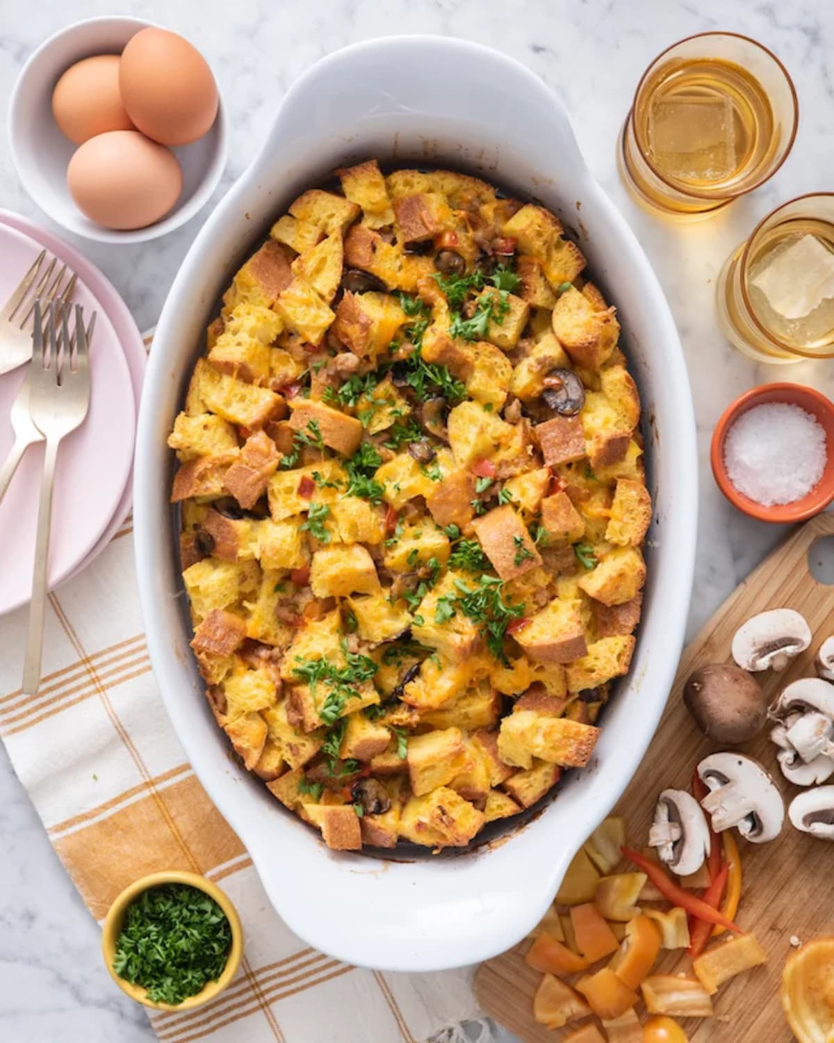 Christmas Morning Breakfast Strata