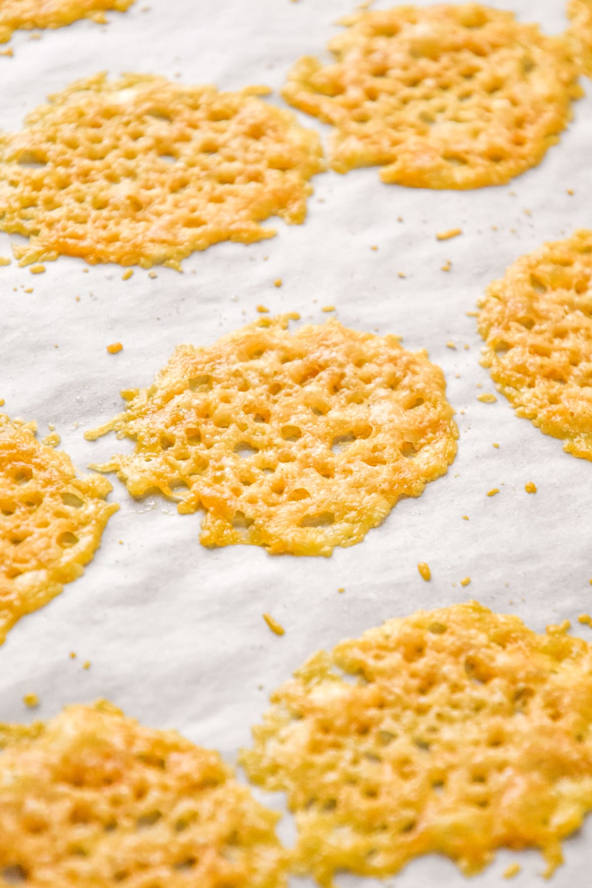 Baked Parmesan Crisps