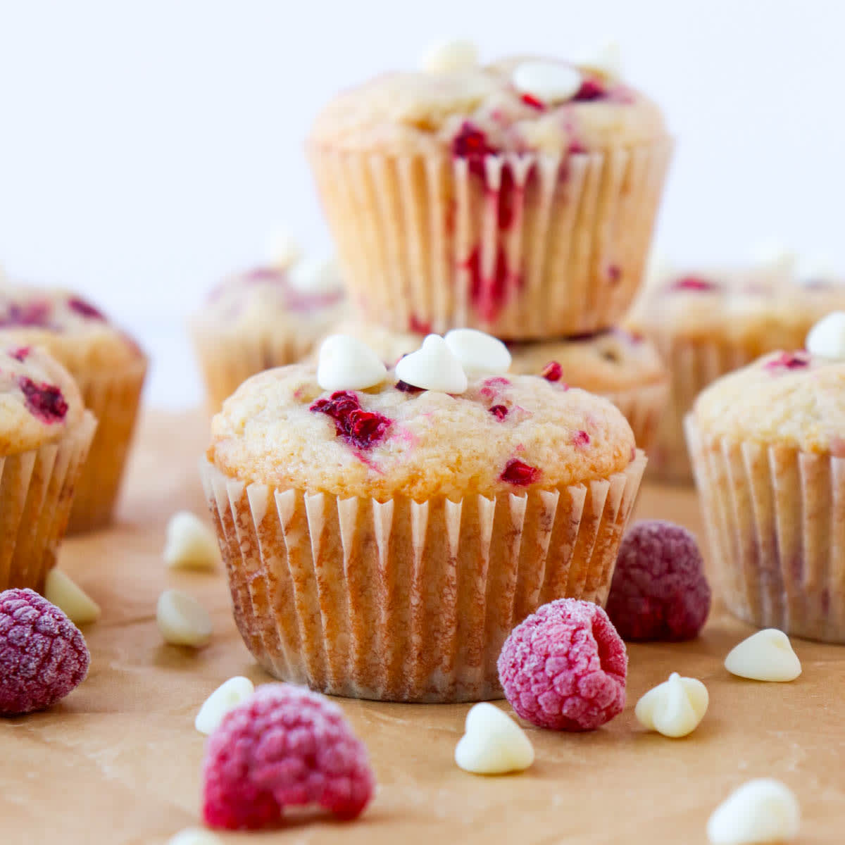 Raspberry White Chocolate Muffins
