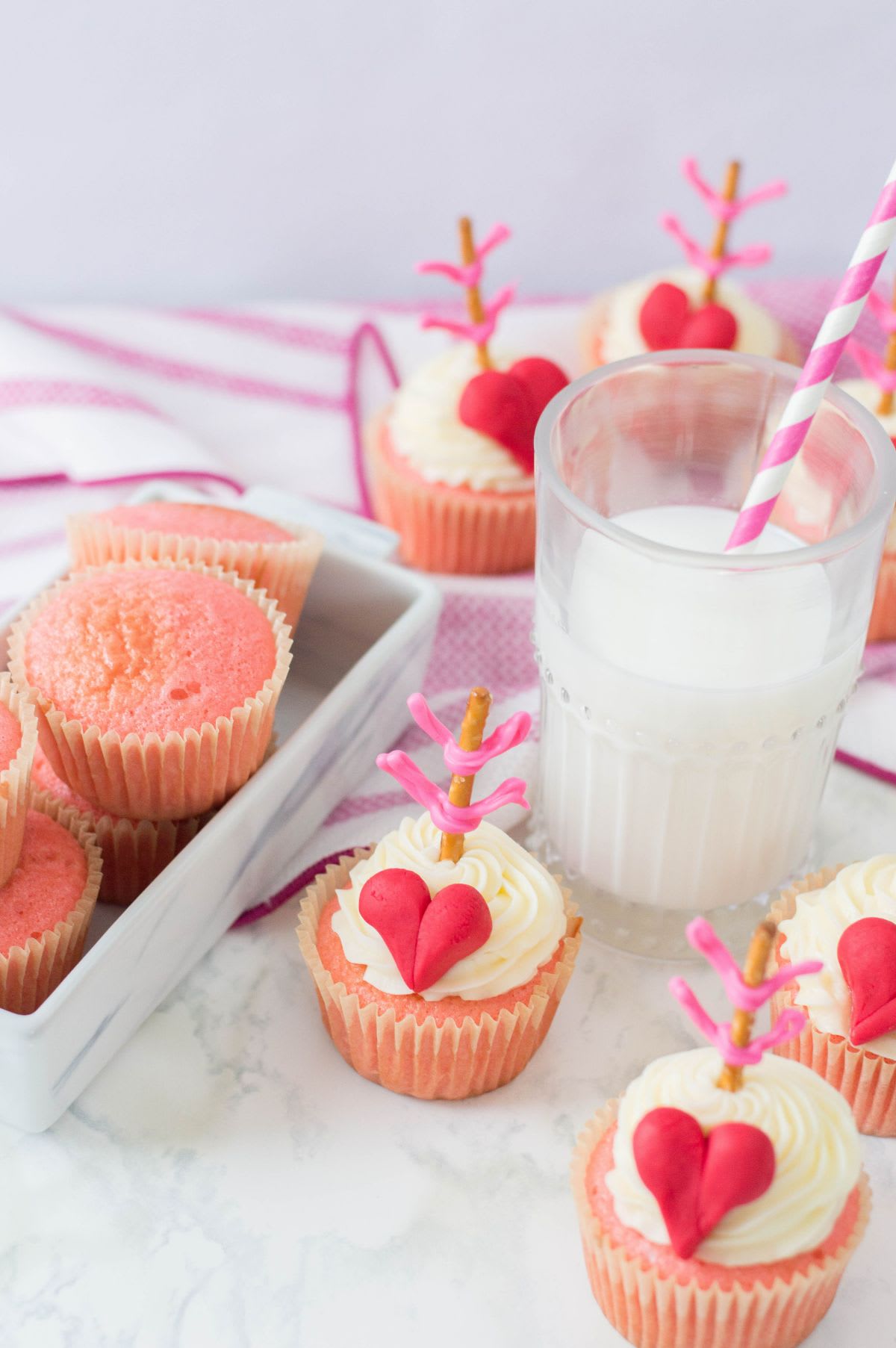 Cupid’s Bow Cupcakes