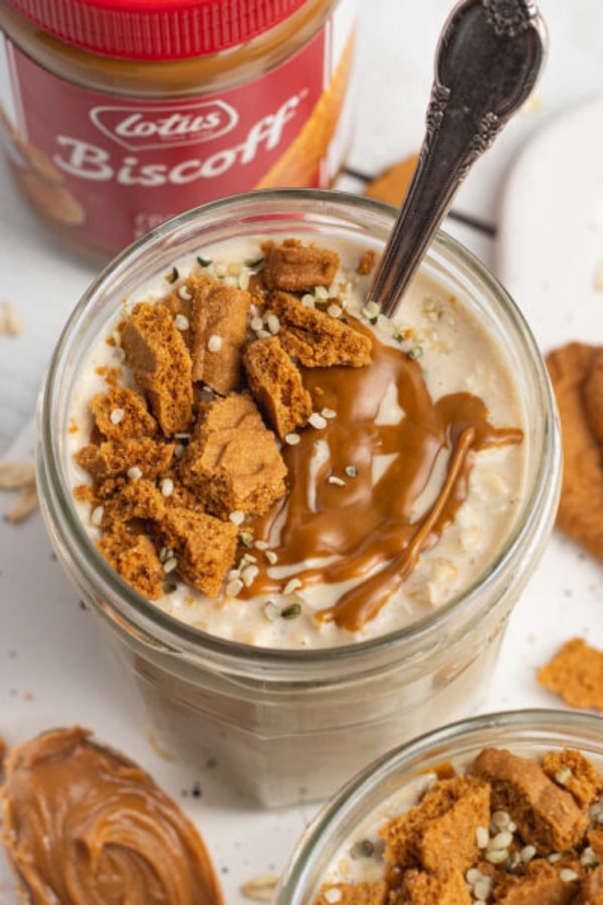 Biscoff Protein Overnight Oats