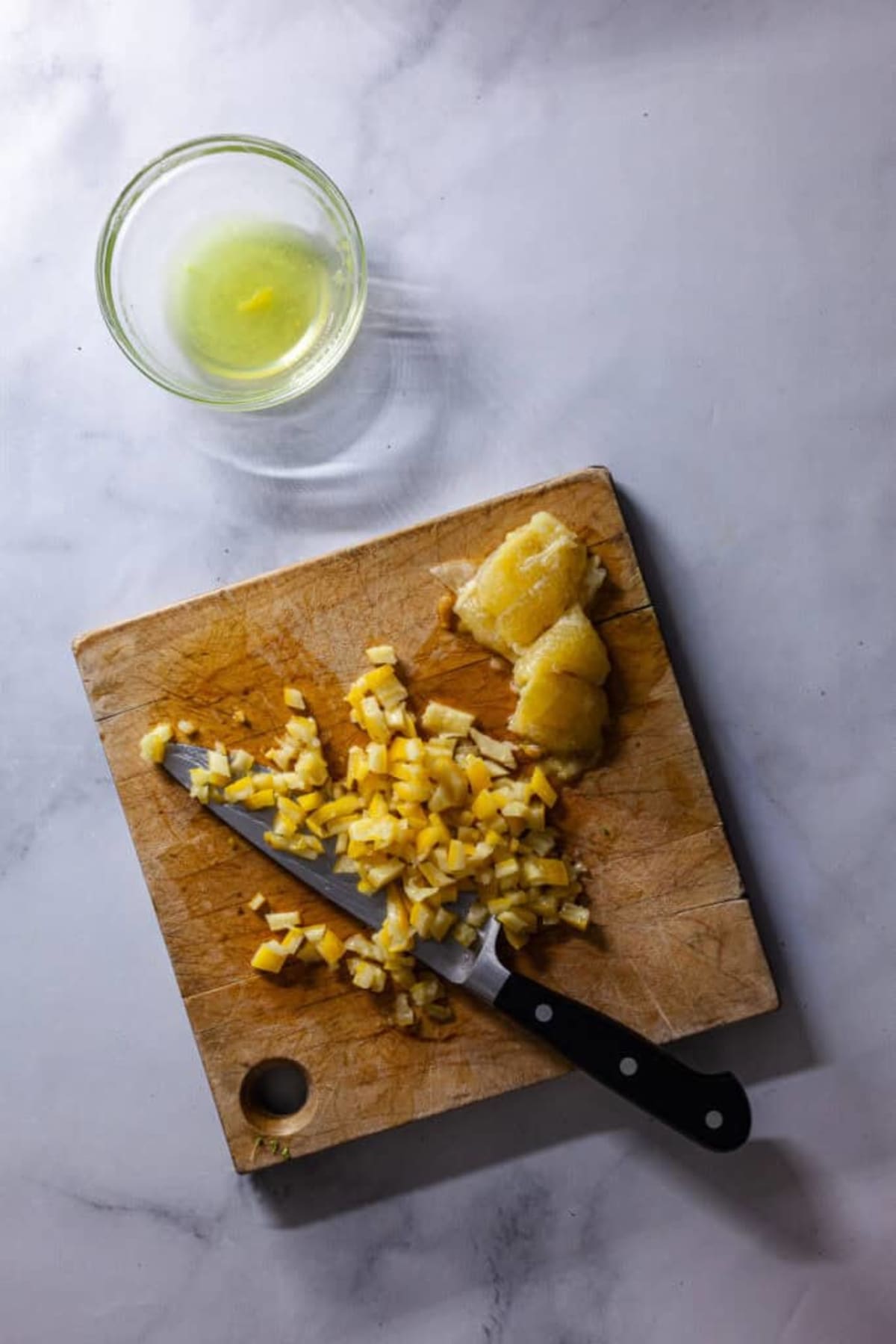 Broccoli Lentil Salad with Anchovy Salad Dressing