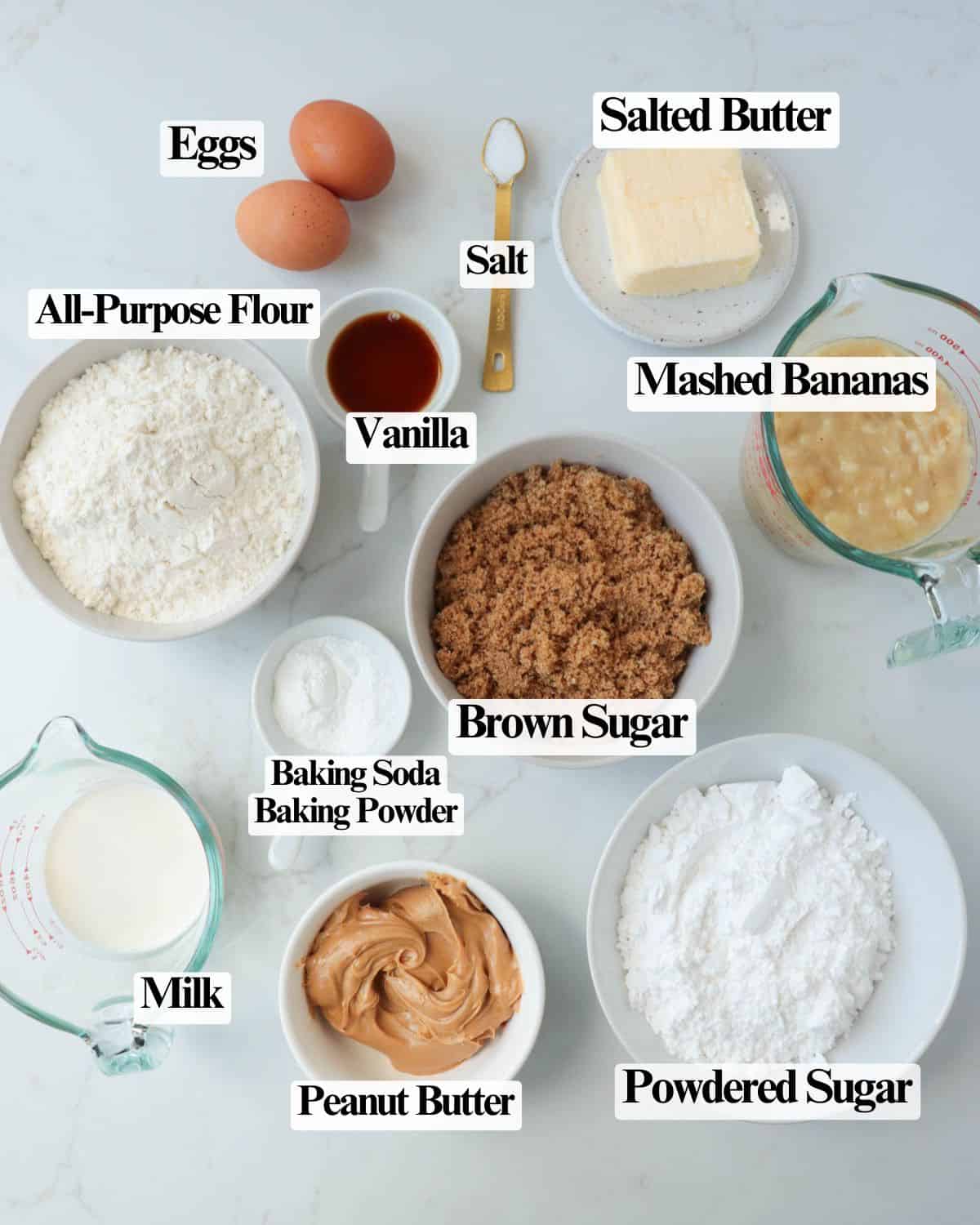 Banana Cake with Peanut Butter Frosting