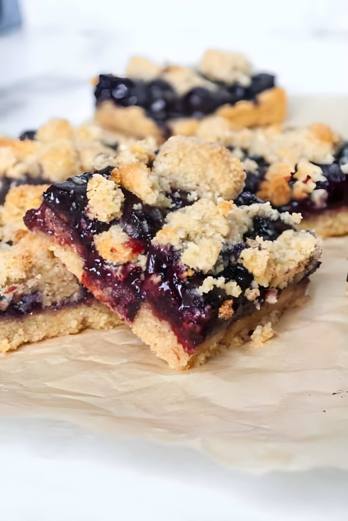Paleo Blueberry Crumb Bars