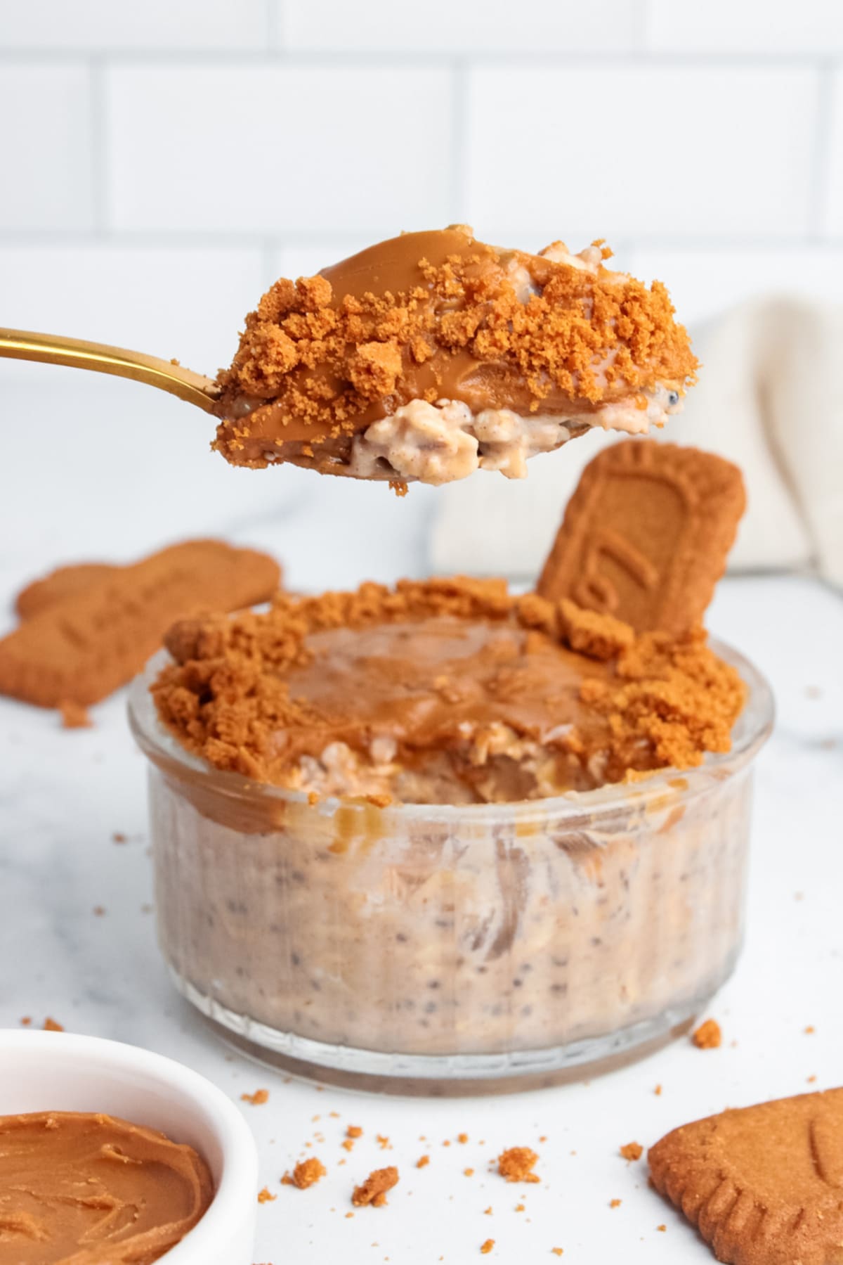 Biscoff Protein Overnight Oats