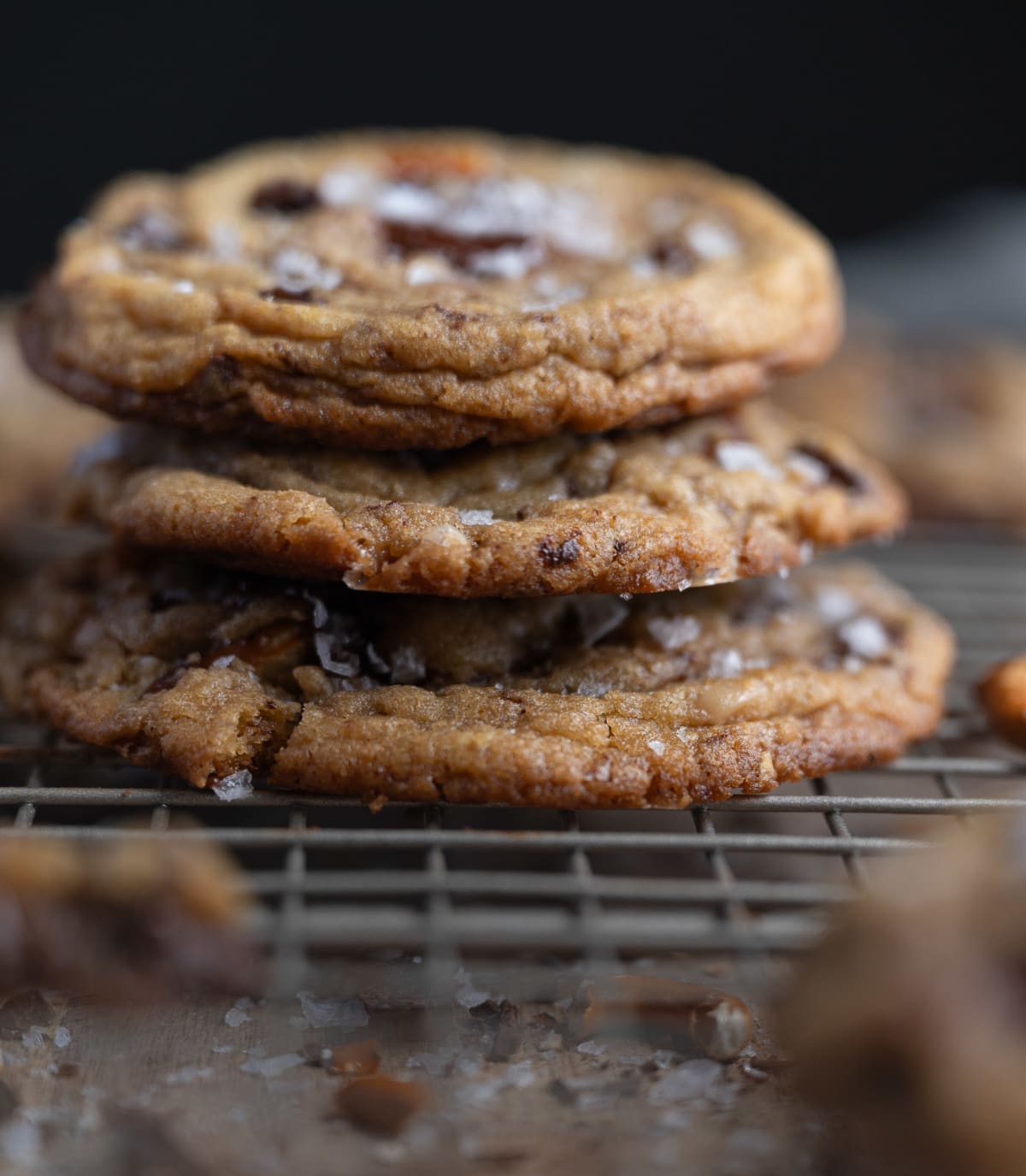 Brown Butter Toffee Pretzel Chocolate Chip Cookies