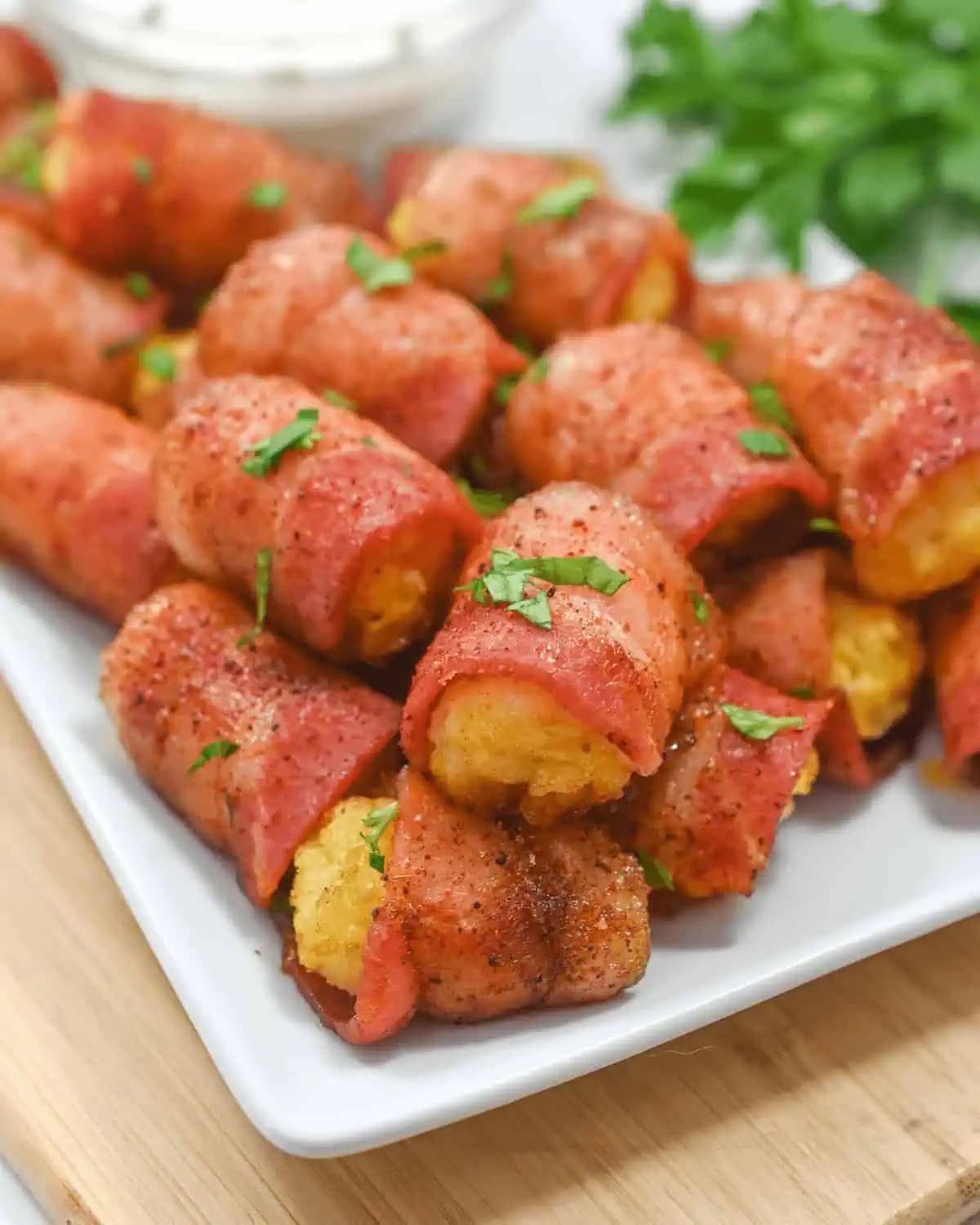 Bacon Wrapped Tater Tots