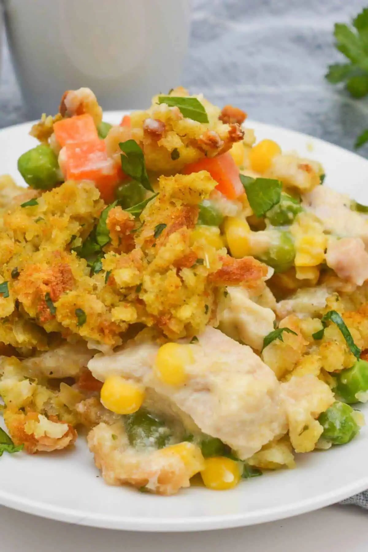 Chicken and Stuffing Casserole