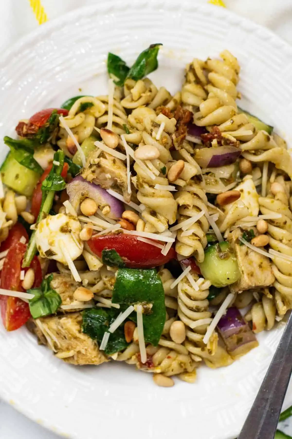 Chicken and Pesto Pasta Salad